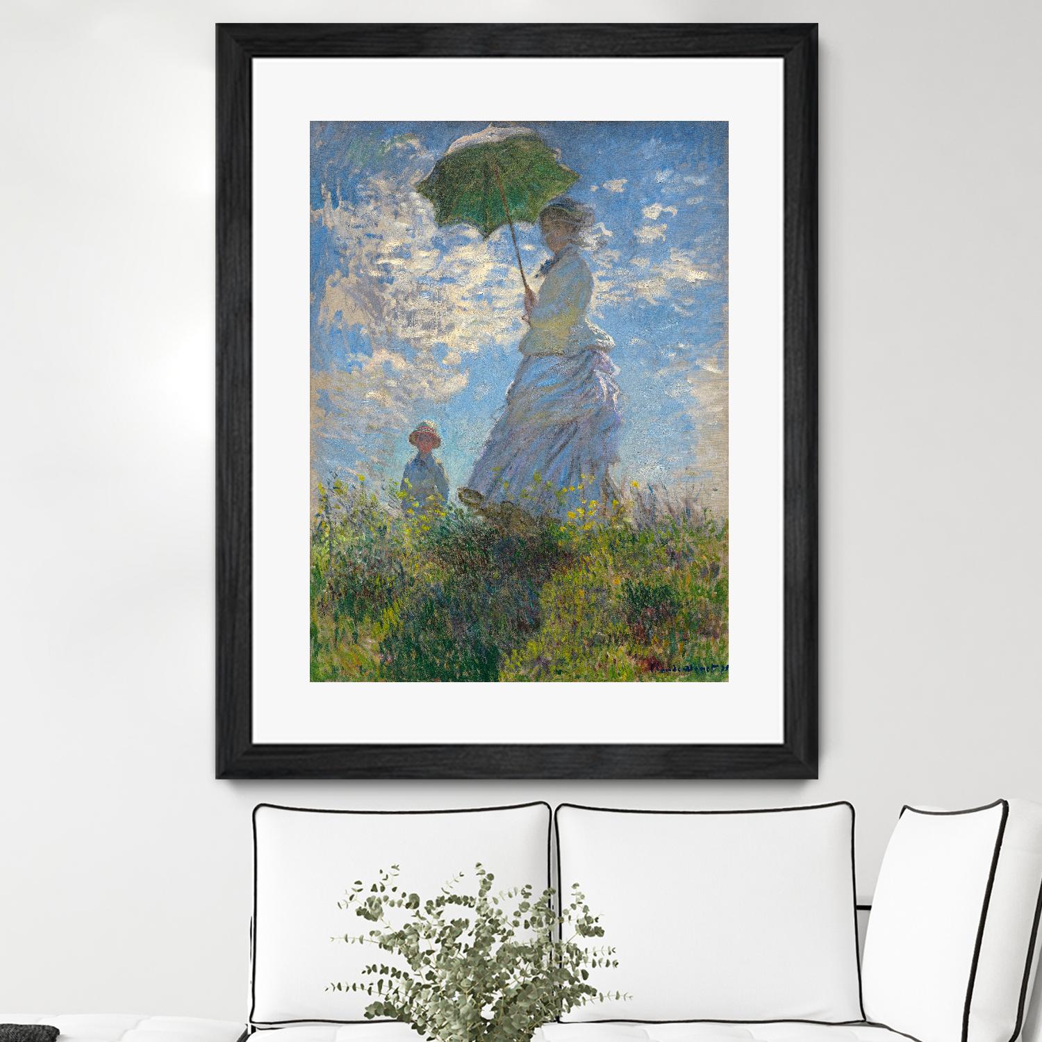 Woman with a Parasol - Madame Monet and Her Son, 1875 by Claude Monet on GIANT ART - masters museum