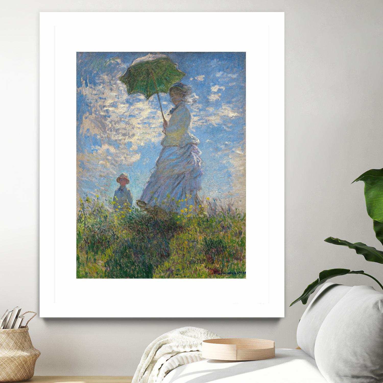 Woman with a Parasol - Madame Monet and Her Son, 1875 by Claude Monet on GIANT ART - masters museum