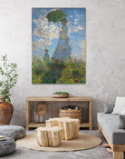 Woman with a Parasol - Madame Monet and Her Son, 1875 by Claude Monet on GIANT ART - museum museum