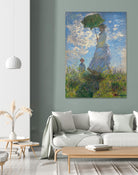 Woman with a Parasol - Madame Monet and Her Son, 1875 by Claude Monet on GIANT ART - museum museum