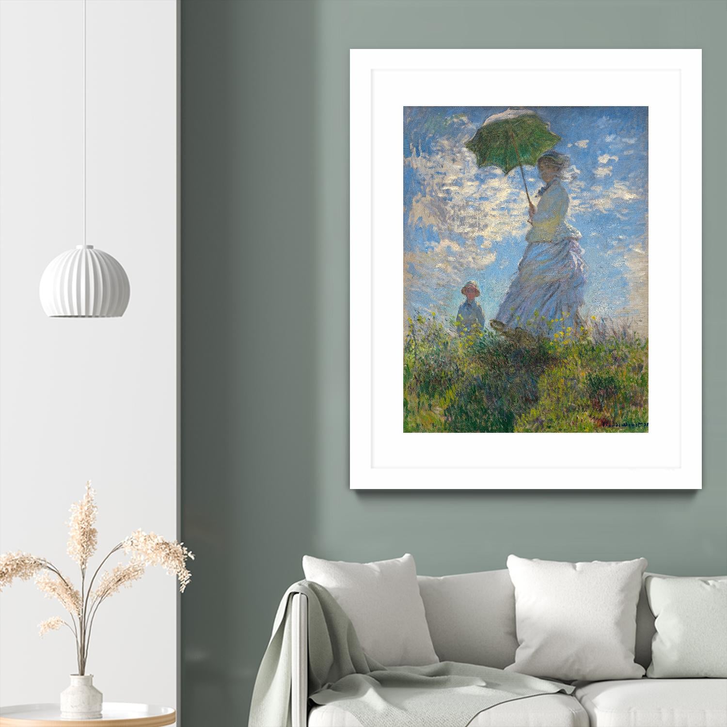 Woman with a Parasol - Madame Monet and Her Son, 1875 by Claude Monet on GIANT ART - masters museum