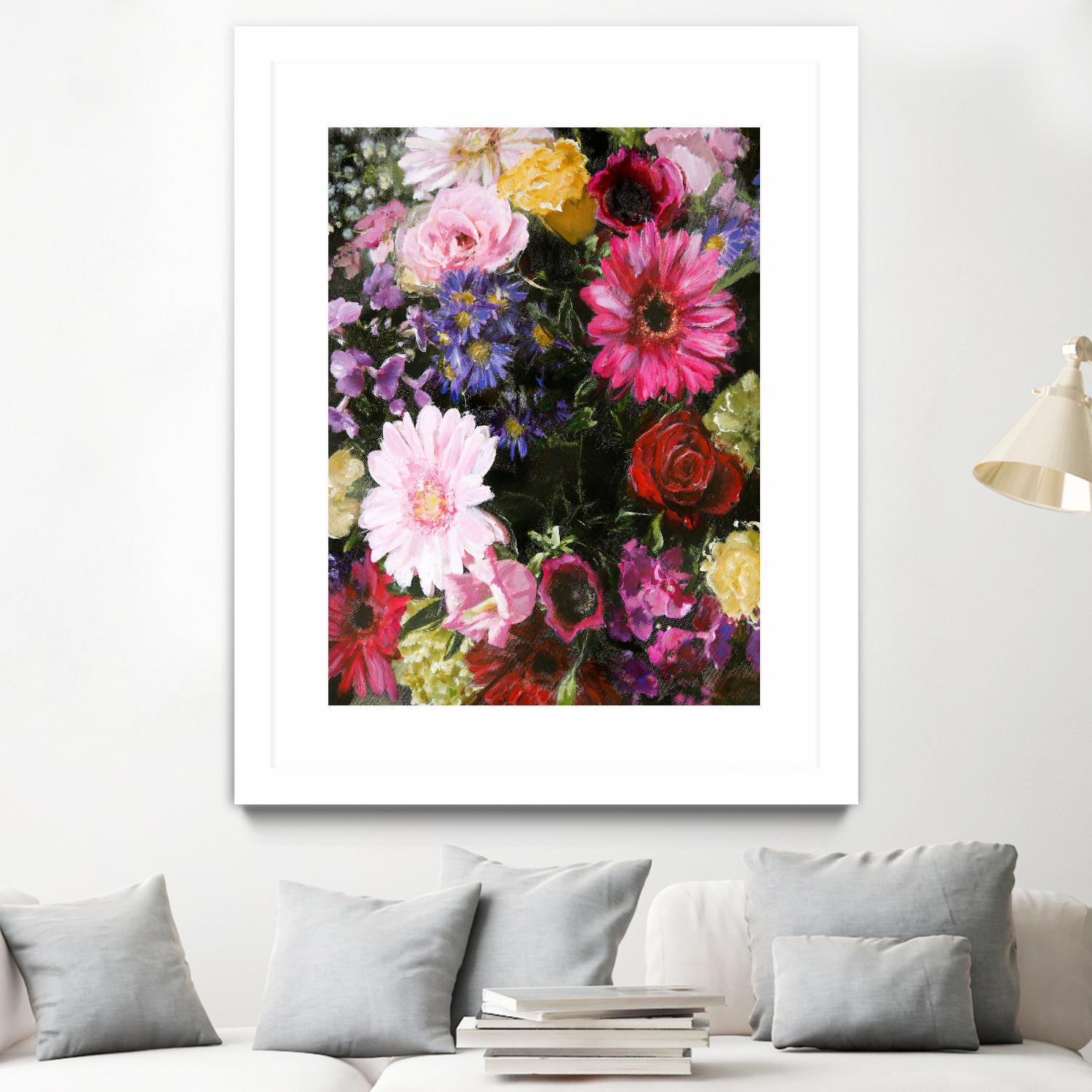 Dark Blossom by Design Fabrikken on GIANT ART - multi floral/still life