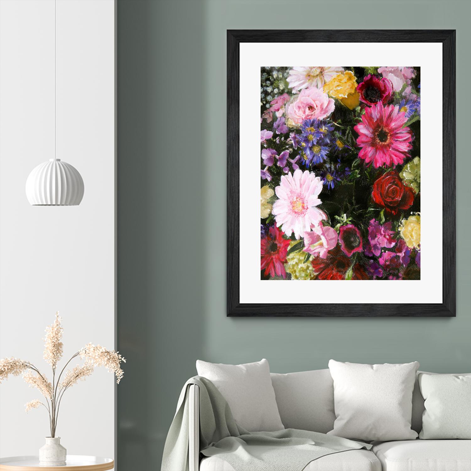 Dark Blossom by Design Fabrikken on GIANT ART - multi floral/still life