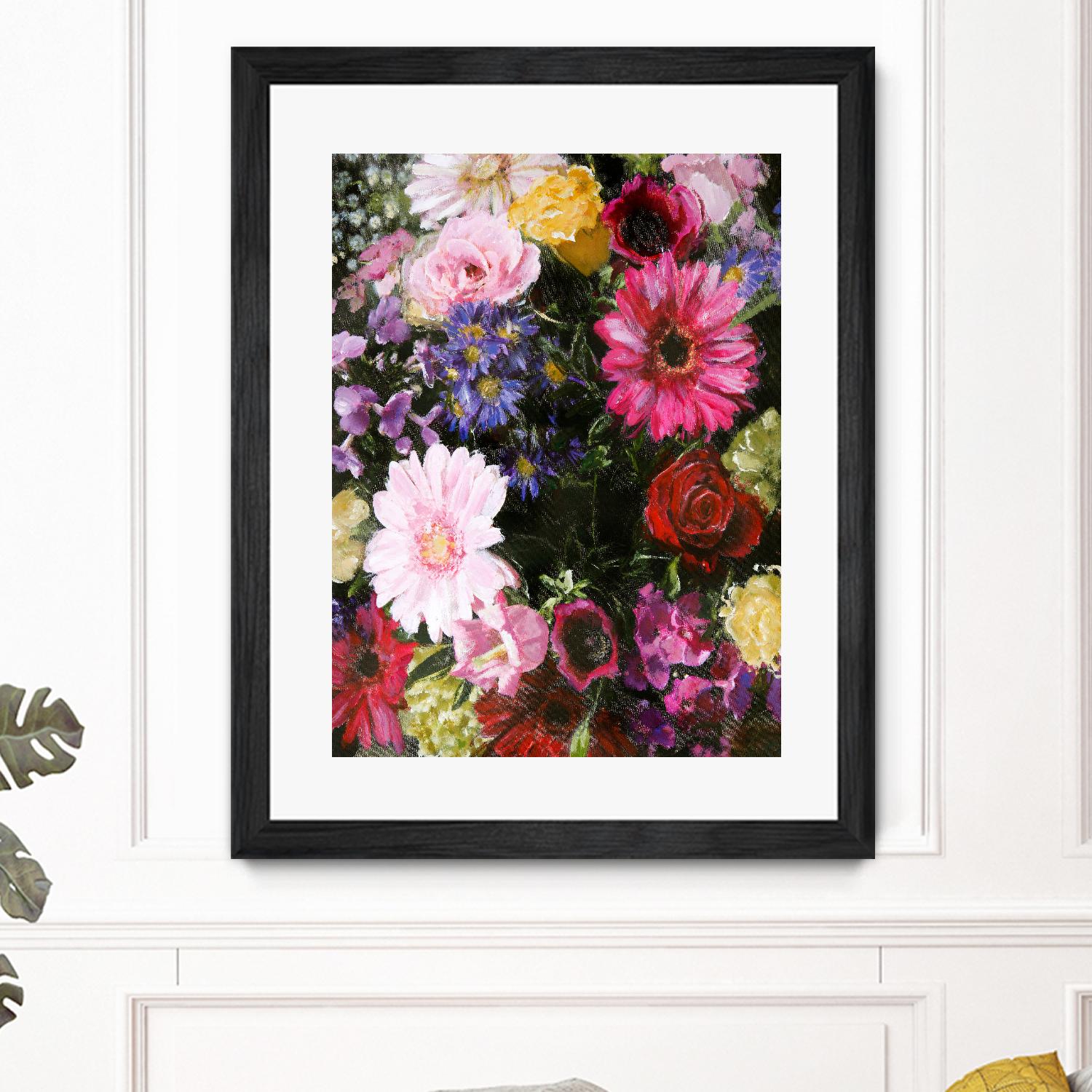 Dark Blossom by Design Fabrikken on GIANT ART - multi floral/still life