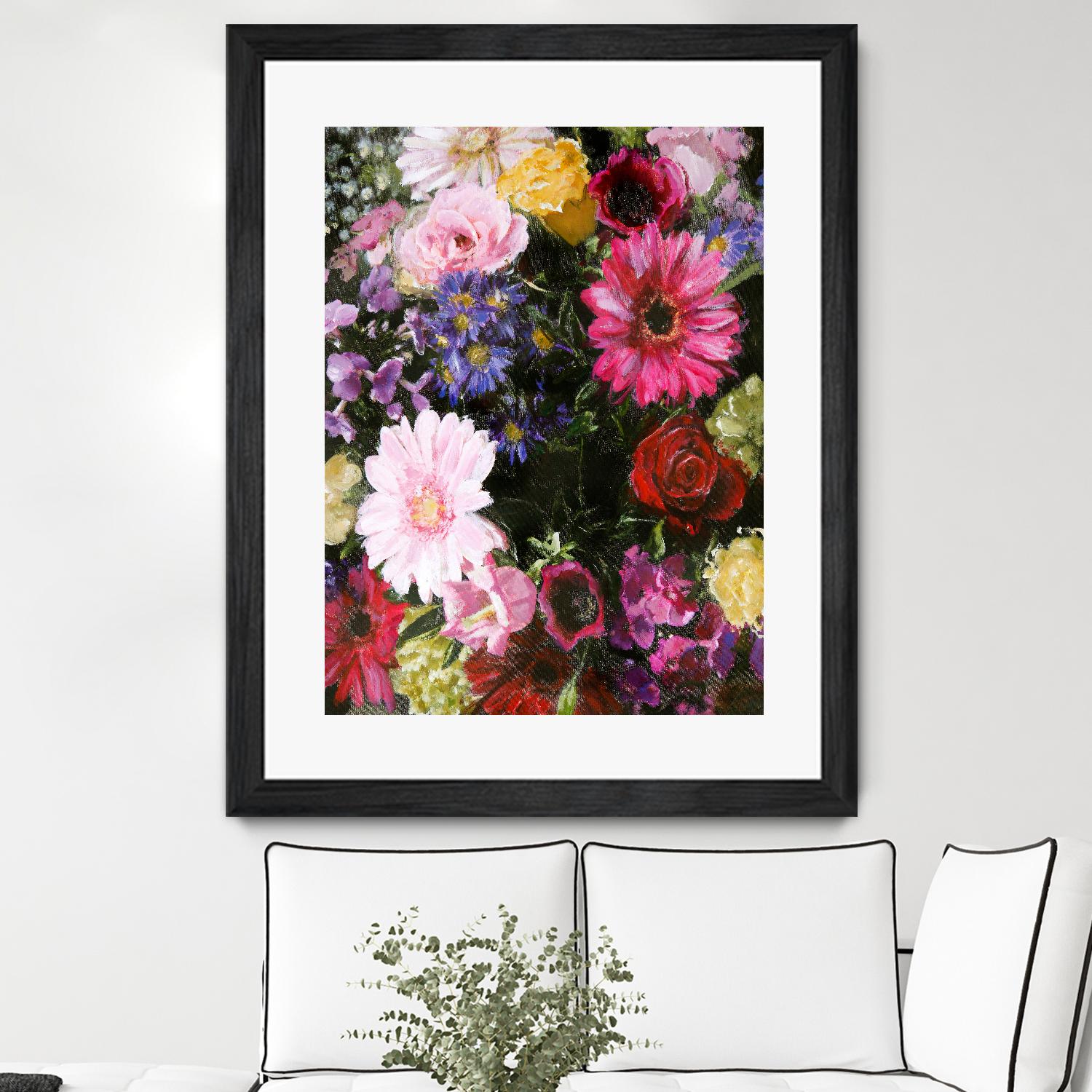Dark Blossom by Design Fabrikken on GIANT ART - multi floral/still life