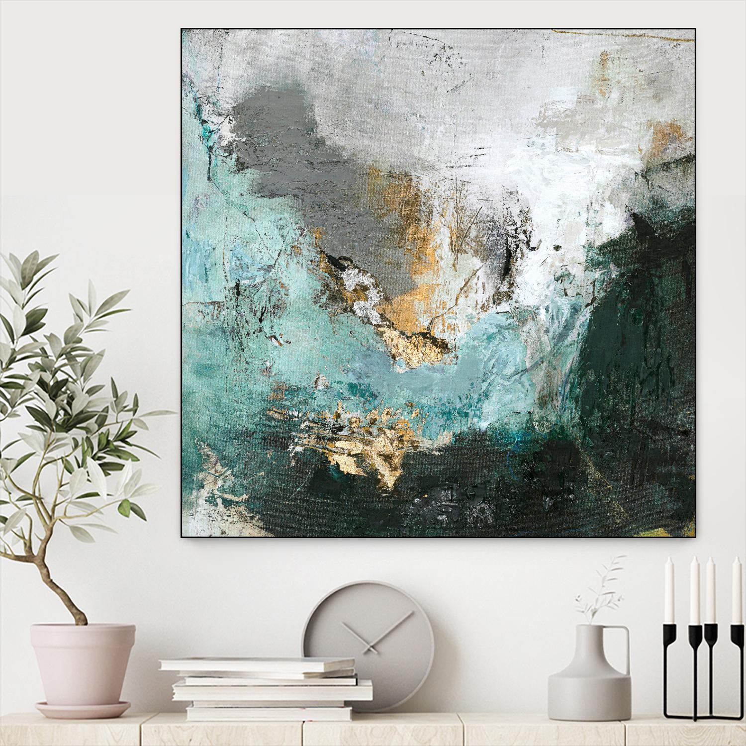 Arctic Green by Design Fabrikken on GIANT ART - multi abstracts