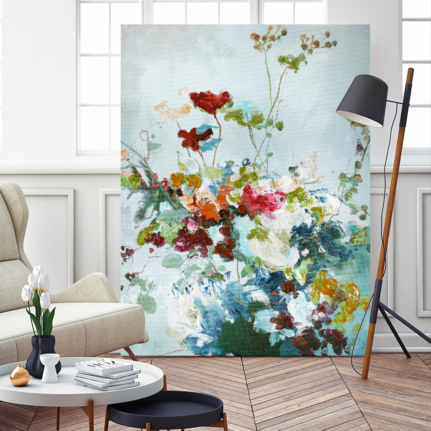 Abstract Floral 1 by Design Fabrikken on GIANT ART - multi floral/still life