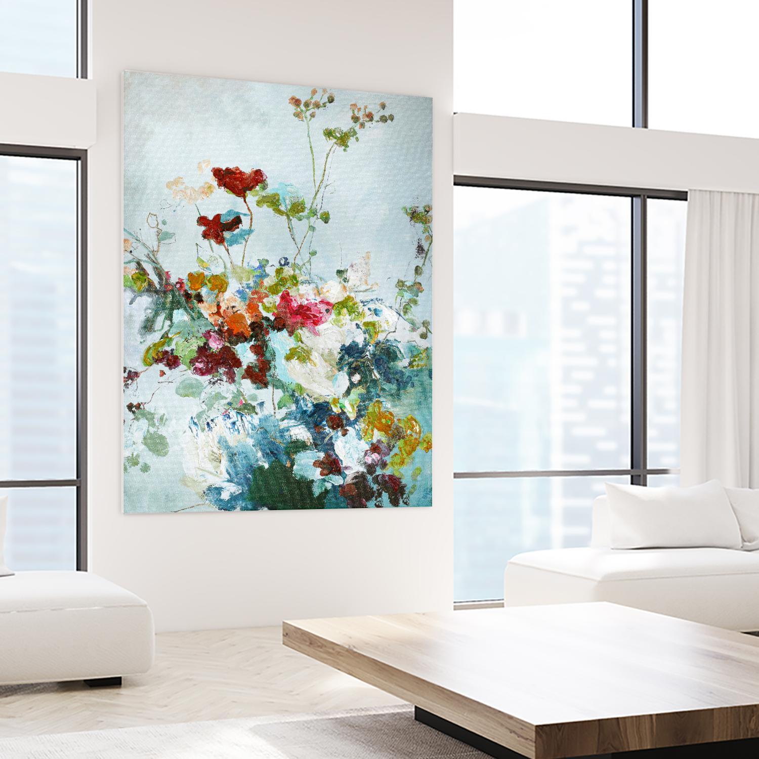 Abstract Floral 1 by Design Fabrikken on GIANT ART - multi floral/still life