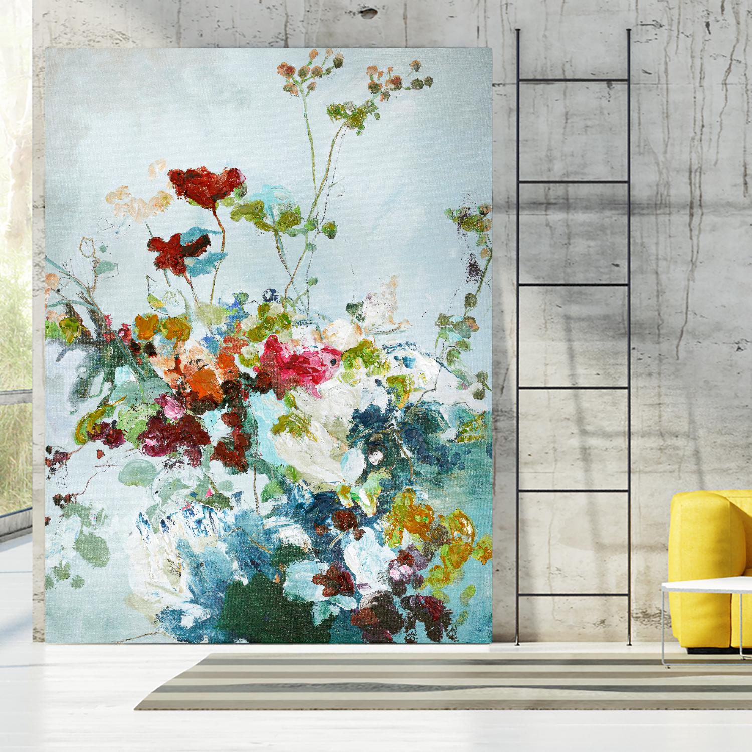 Abstract Floral 1 by Design Fabrikken on GIANT ART - multi floral/still life