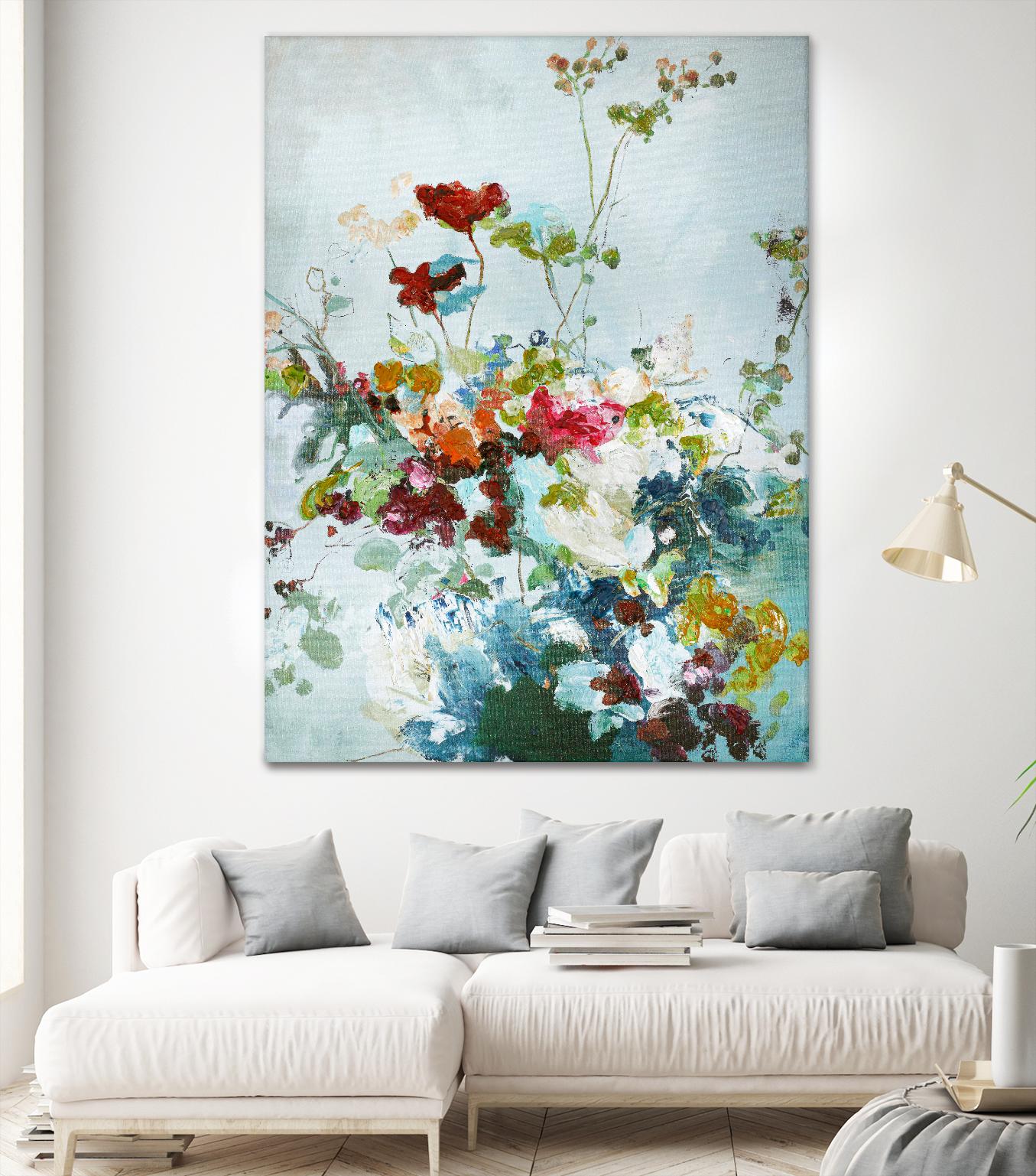 Abstract Floral 1 by Design Fabrikken on GIANT ART - multi floral/still life