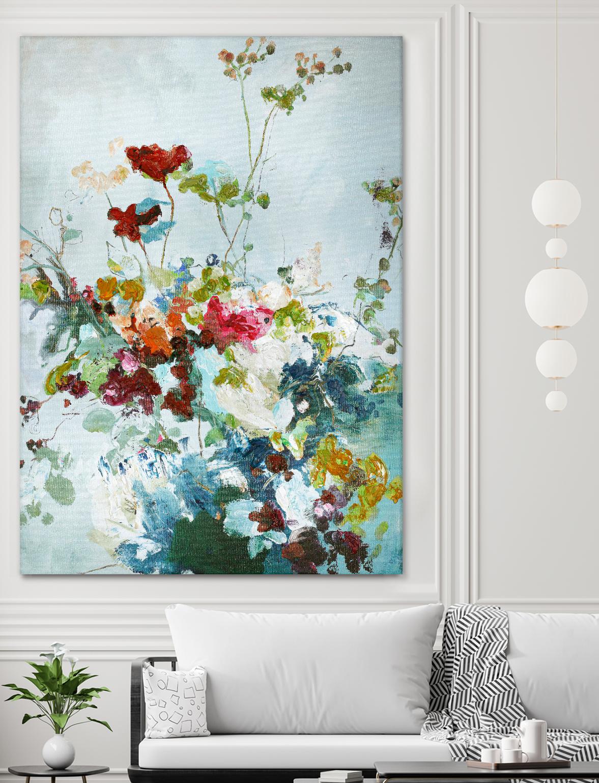 Abstract Floral 1 by Design Fabrikken on GIANT ART - multi floral/still life