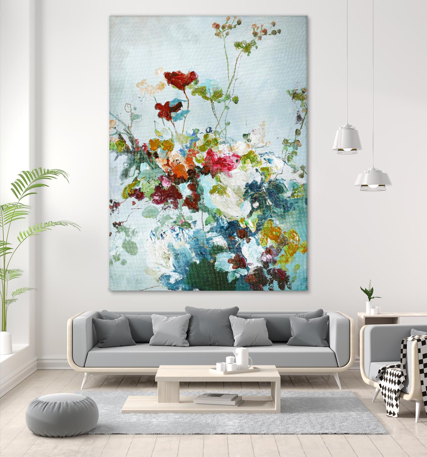 Abstract Floral 1 by Design Fabrikken on GIANT ART - multi floral/still life