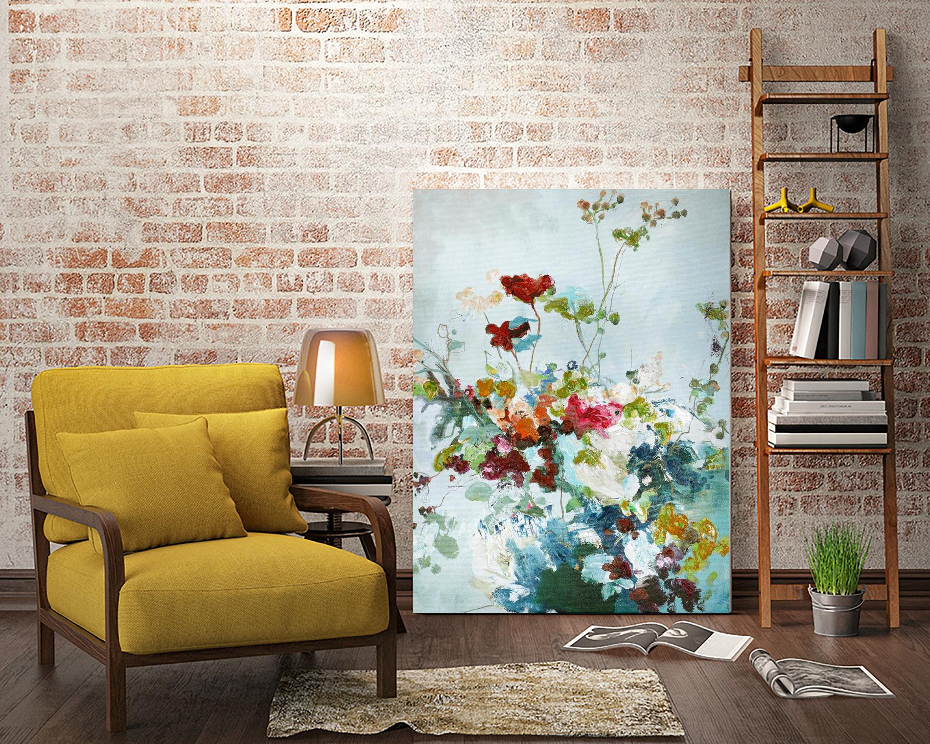 Abstract Floral 1 by Design Fabrikken on GIANT ART - multi floral/still life