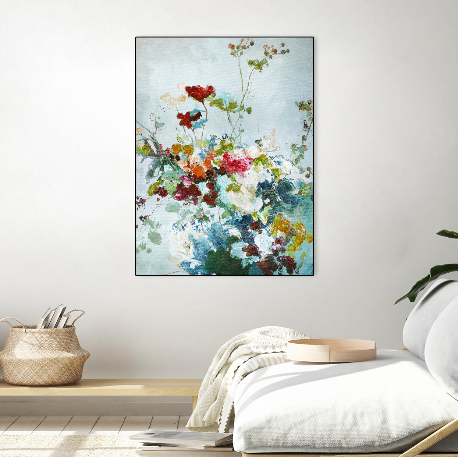 Abstract Floral 1 by Design Fabrikken on GIANT ART - multi floral/still life