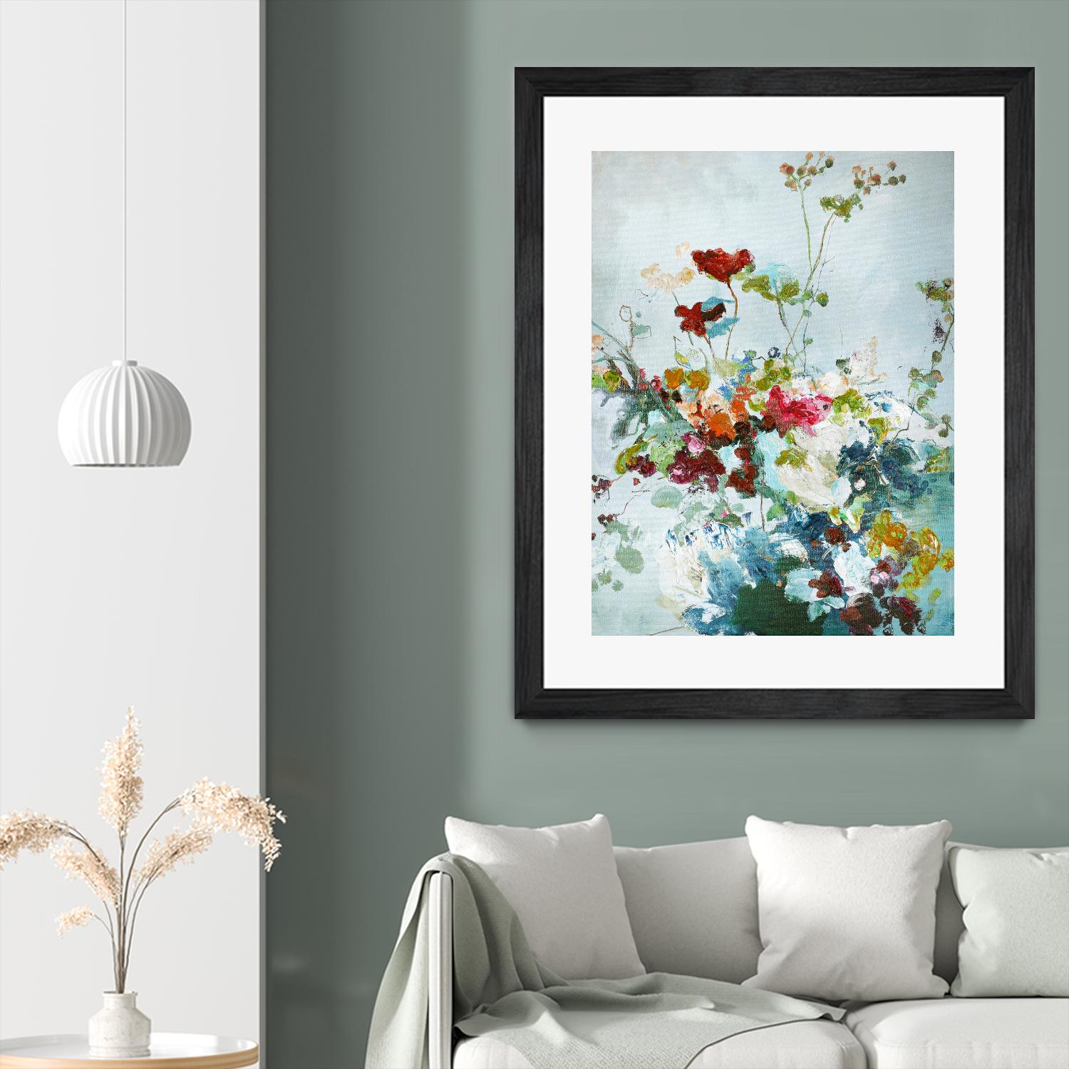 Abstract Floral 1 by Design Fabrikken on GIANT ART - multi floral/still life