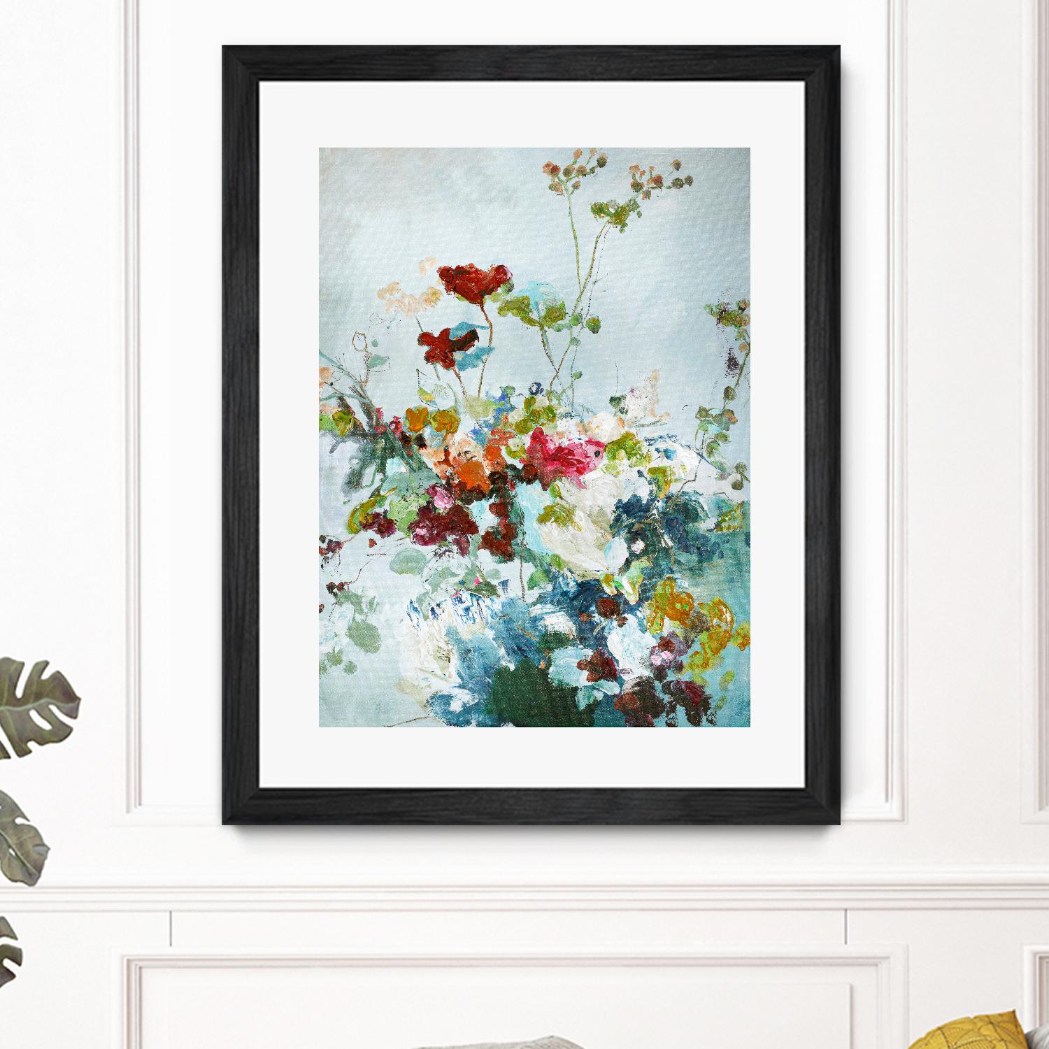 Abstract Floral 1 by Design Fabrikken on GIANT ART - multi floral/still life