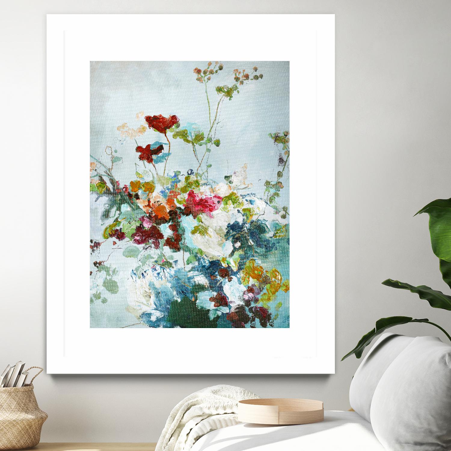 Abstract Floral 1 by Design Fabrikken on GIANT ART - multi floral/still life