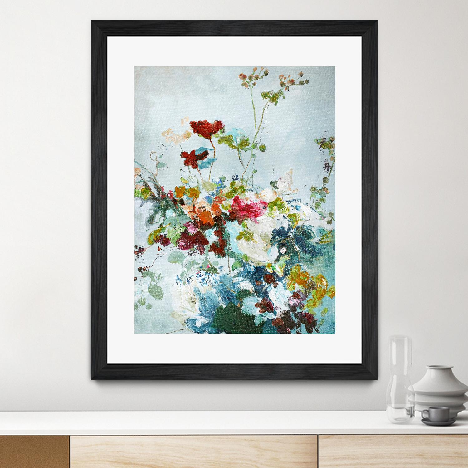 Abstract Floral 1 by Design Fabrikken on GIANT ART - multi floral/still life