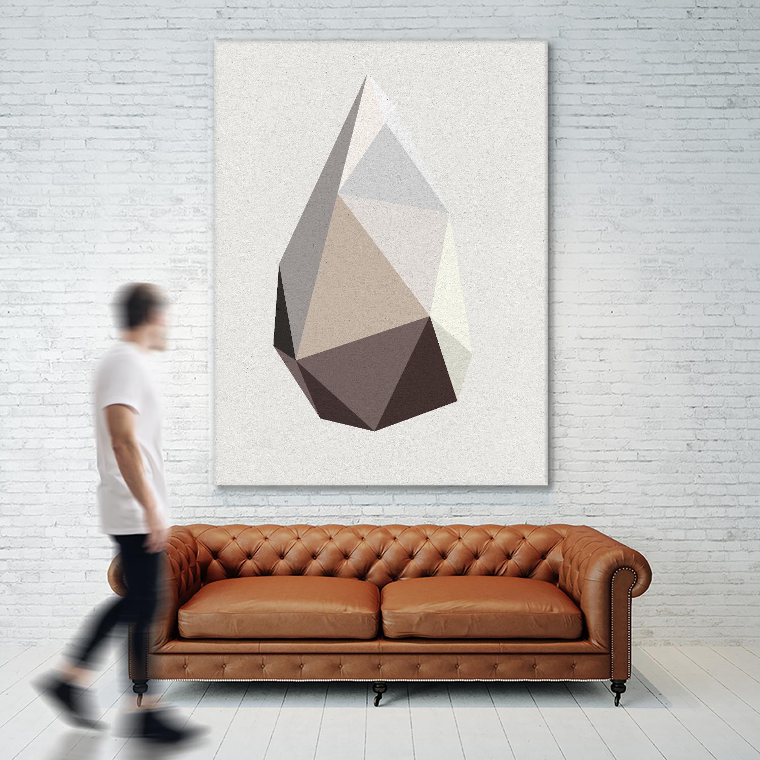 Rock 1 by Design Fabrikken on GIANT ART - brown abstracts, contemporary