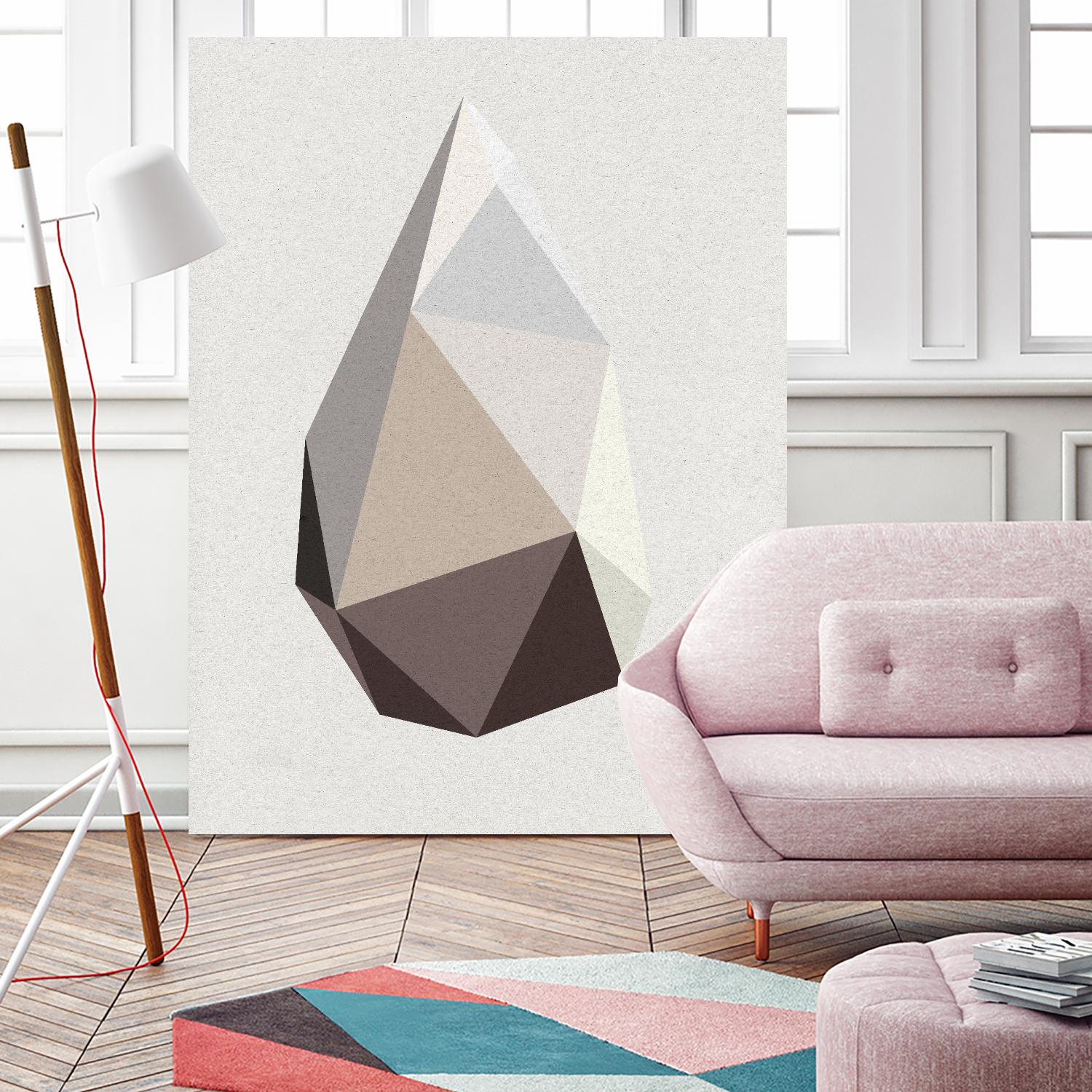 Rock 1 by Design Fabrikken on GIANT ART - brown abstracts, contemporary