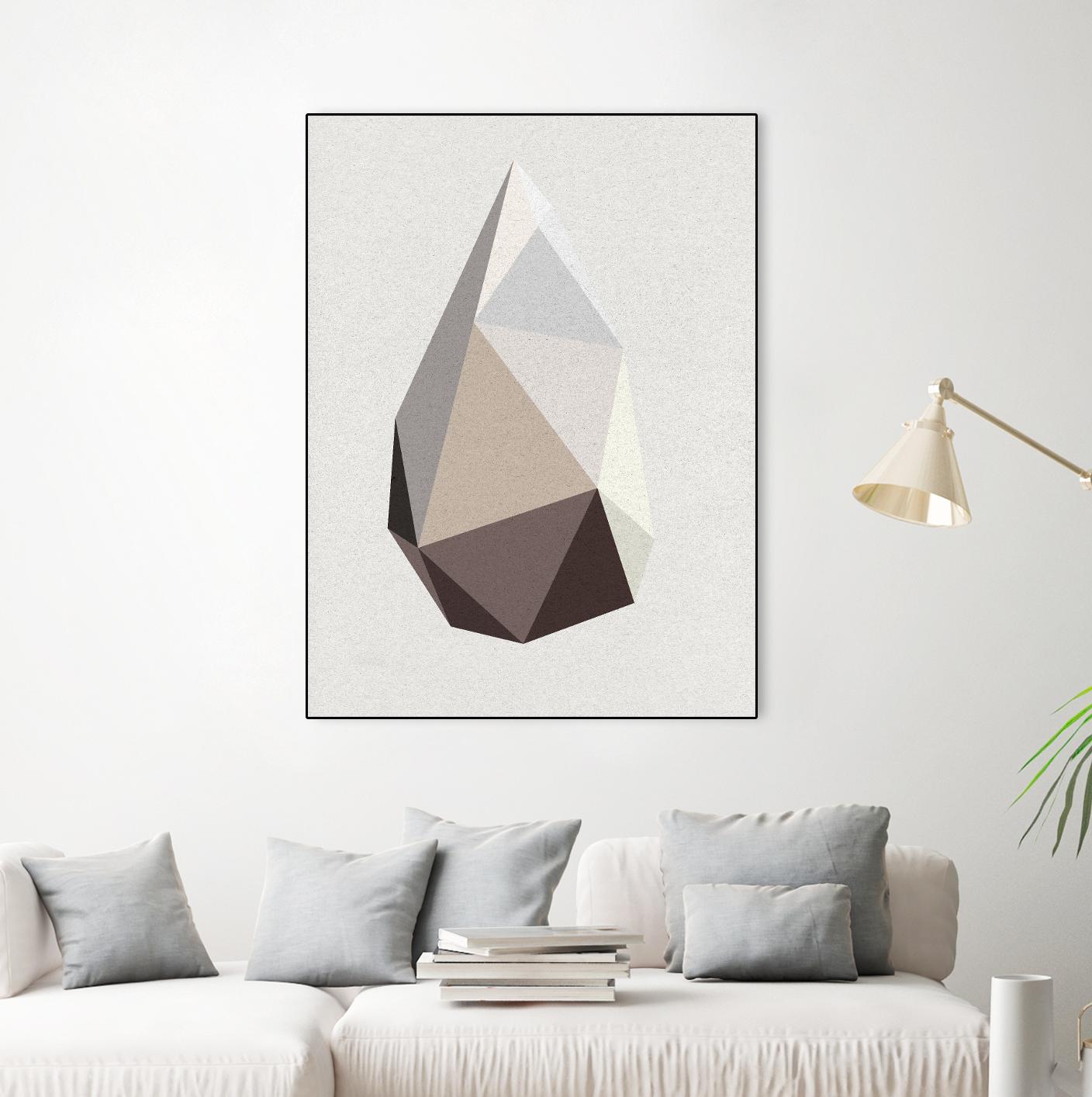 Rock 1 by Design Fabrikken on GIANT ART - brown abstracts, contemporary