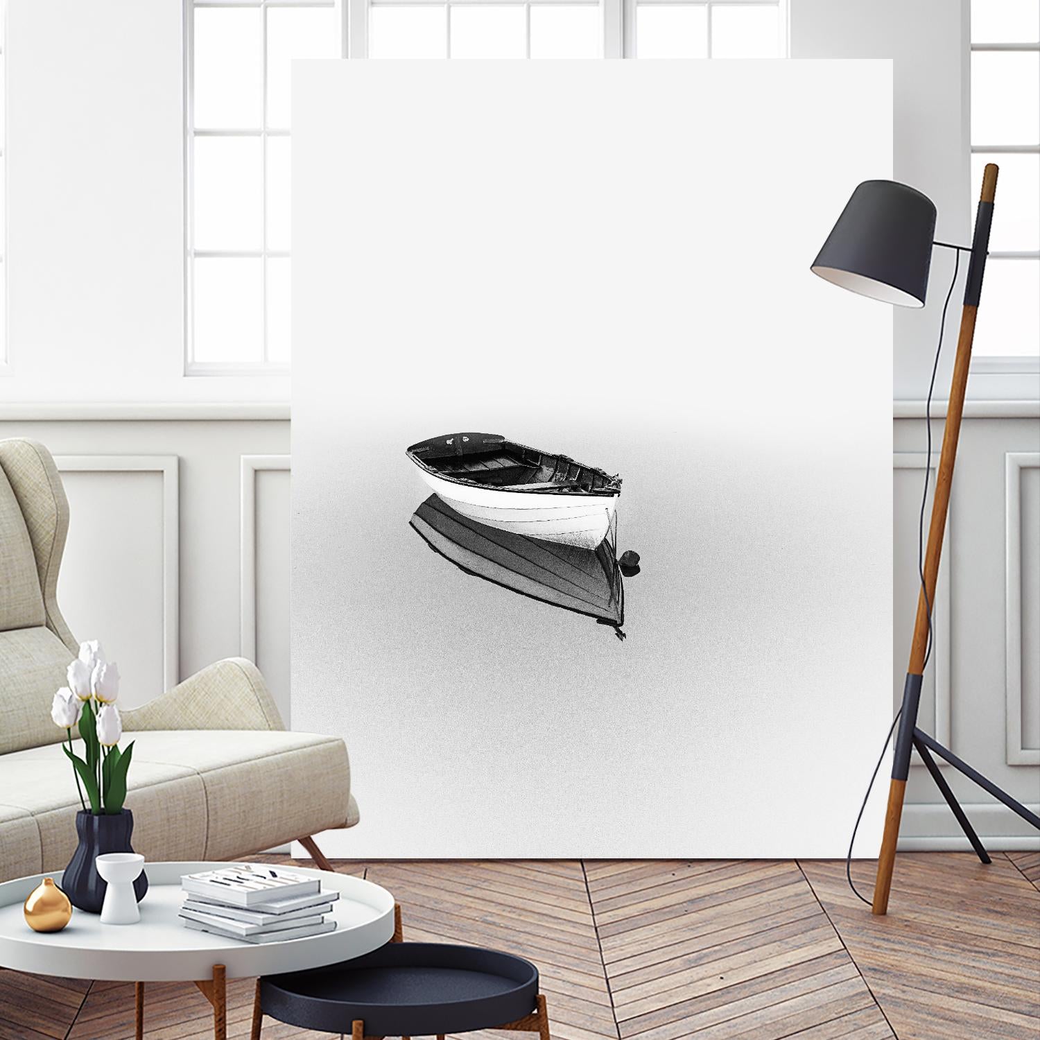 Solemn by Design Fabrikken on GIANT ART - black,white coastal, landscapes, photography, boats, waterways