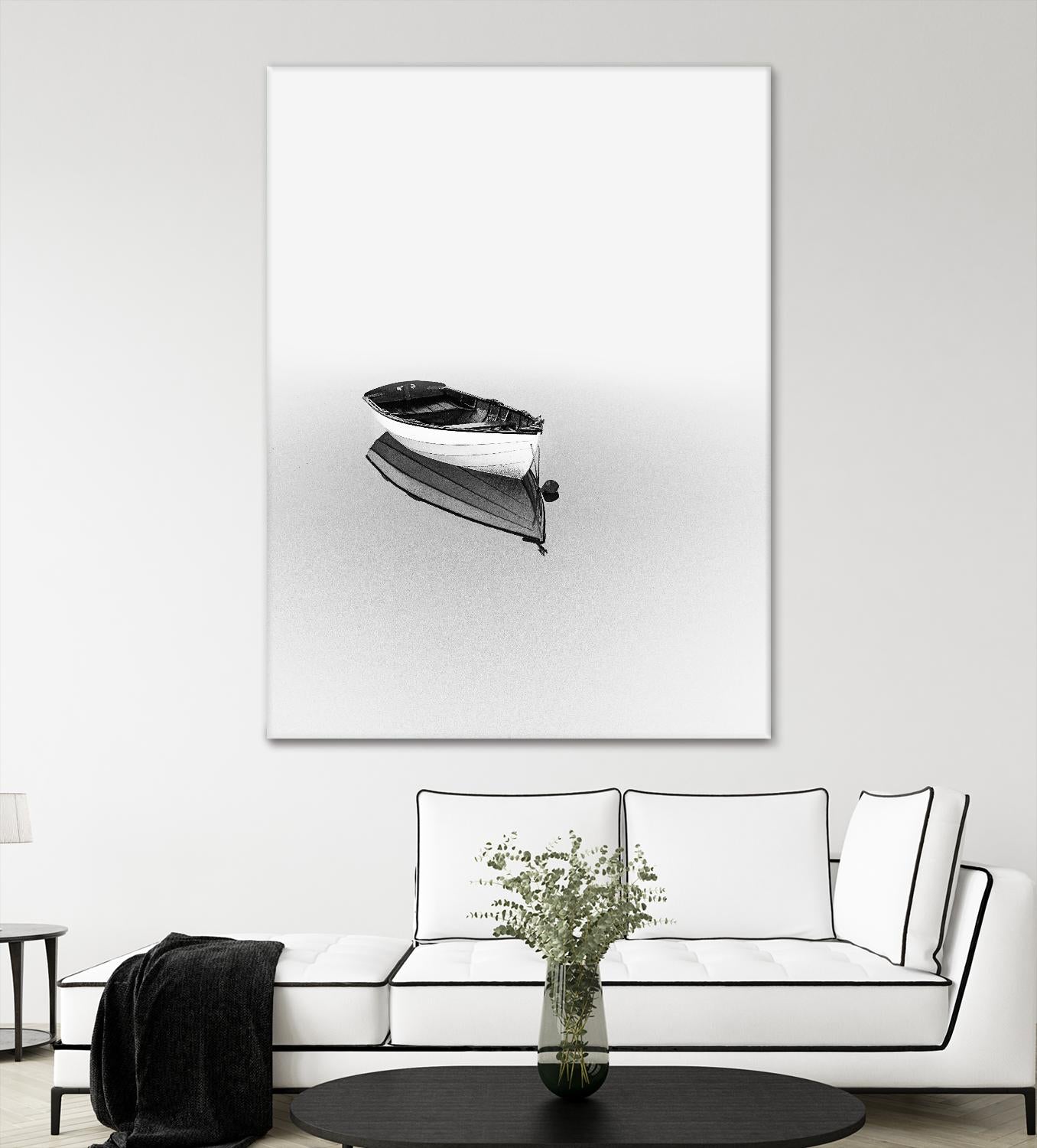 Solemn by Design Fabrikken on GIANT ART - black,white coastal, landscapes, photography, boats, waterways