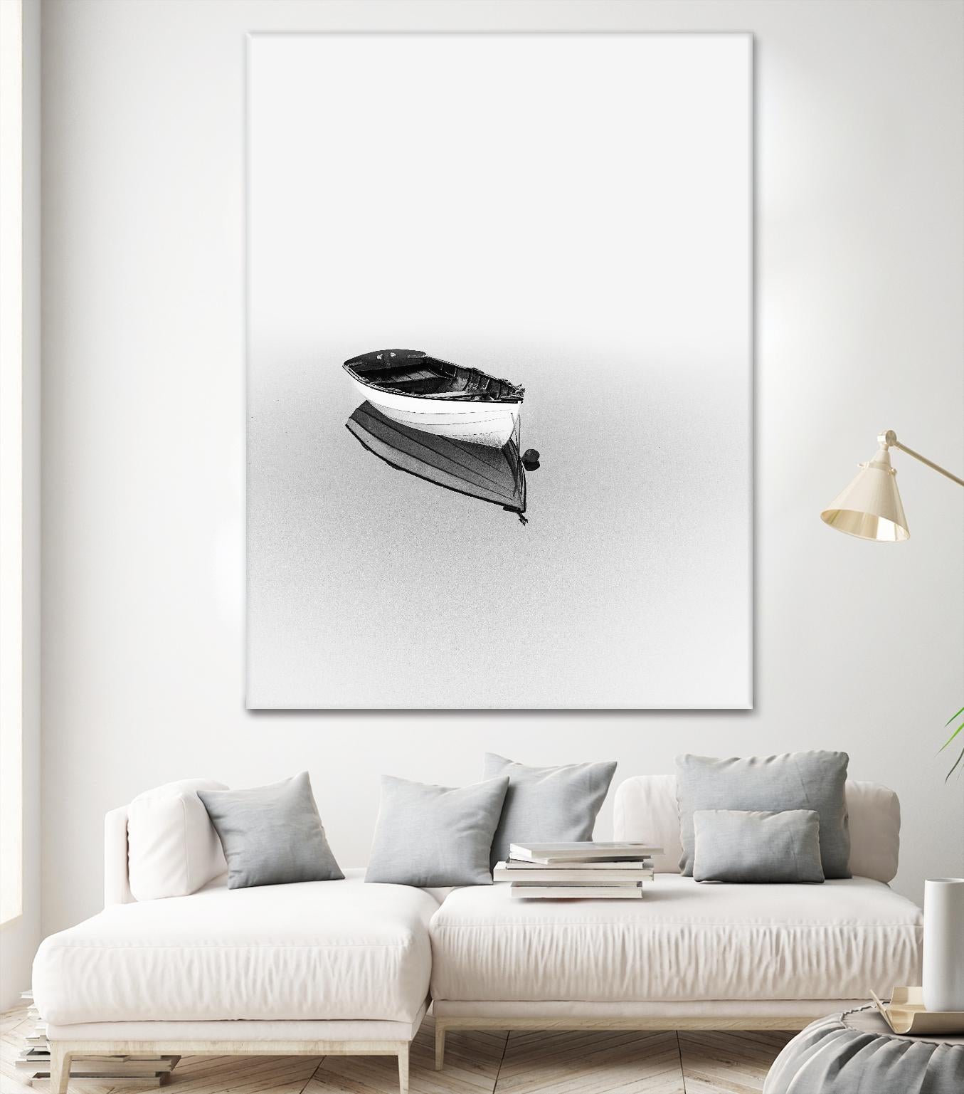 Solemn by Design Fabrikken on GIANT ART - black,white coastal, landscapes, photography, boats, waterways