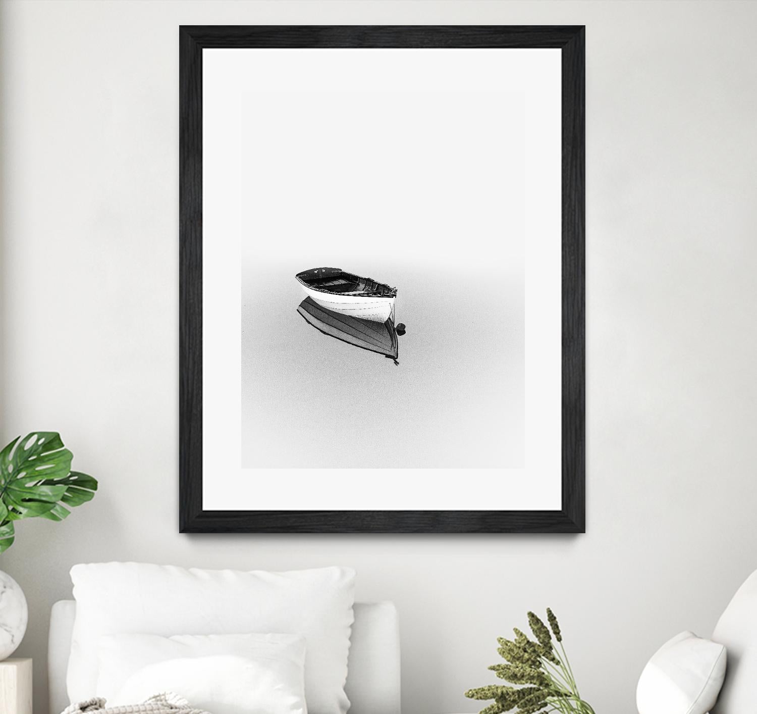 Solemn by Design Fabrikken on GIANT ART - black,white coastal, landscapes, photography, boats, waterways