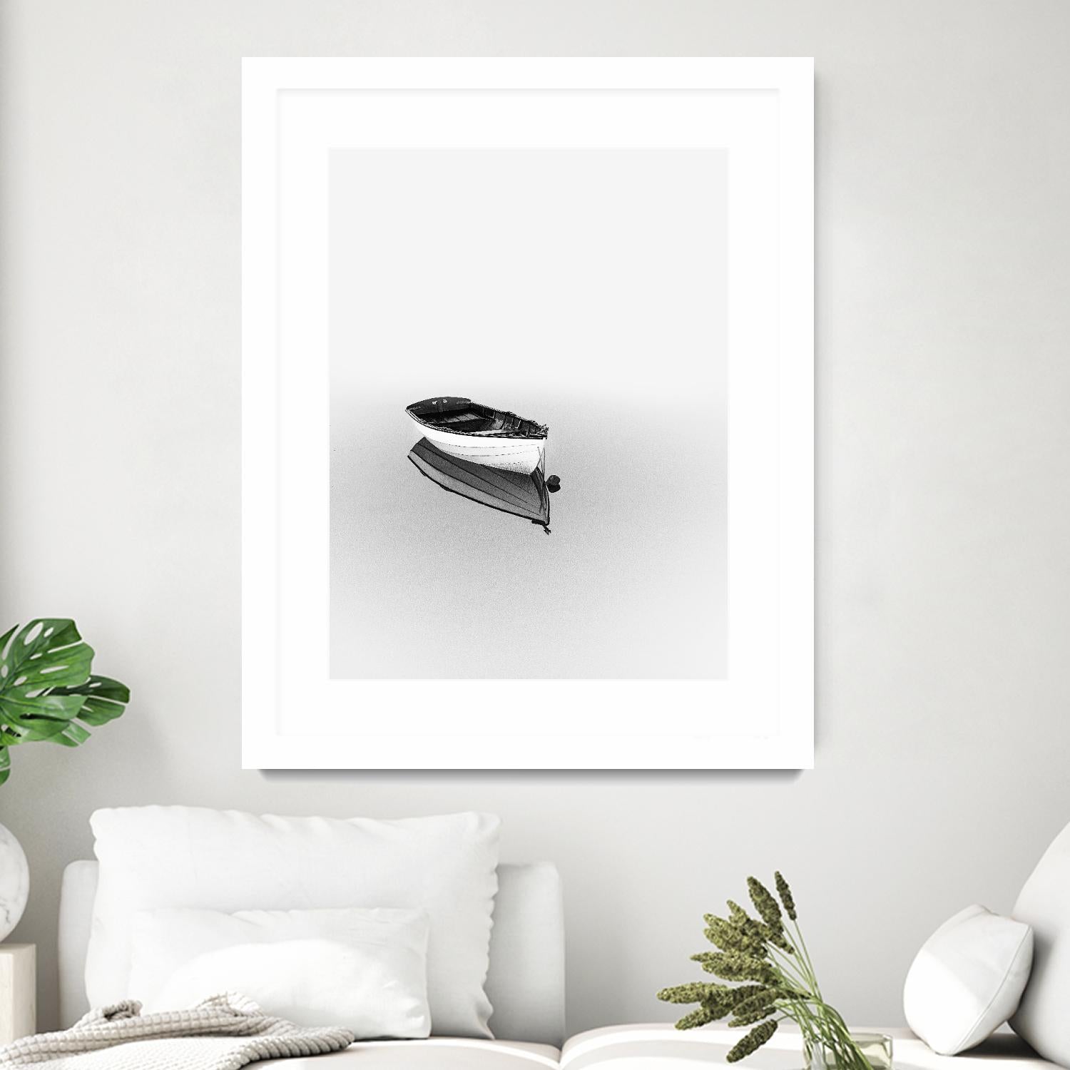 Solemn by Design Fabrikken on GIANT ART - black,white coastal, landscapes, photography, boats, waterways