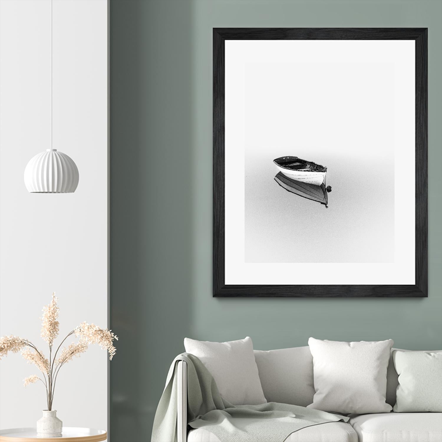 Solemn by Design Fabrikken on GIANT ART - black,white coastal, landscapes, photography, boats, waterways