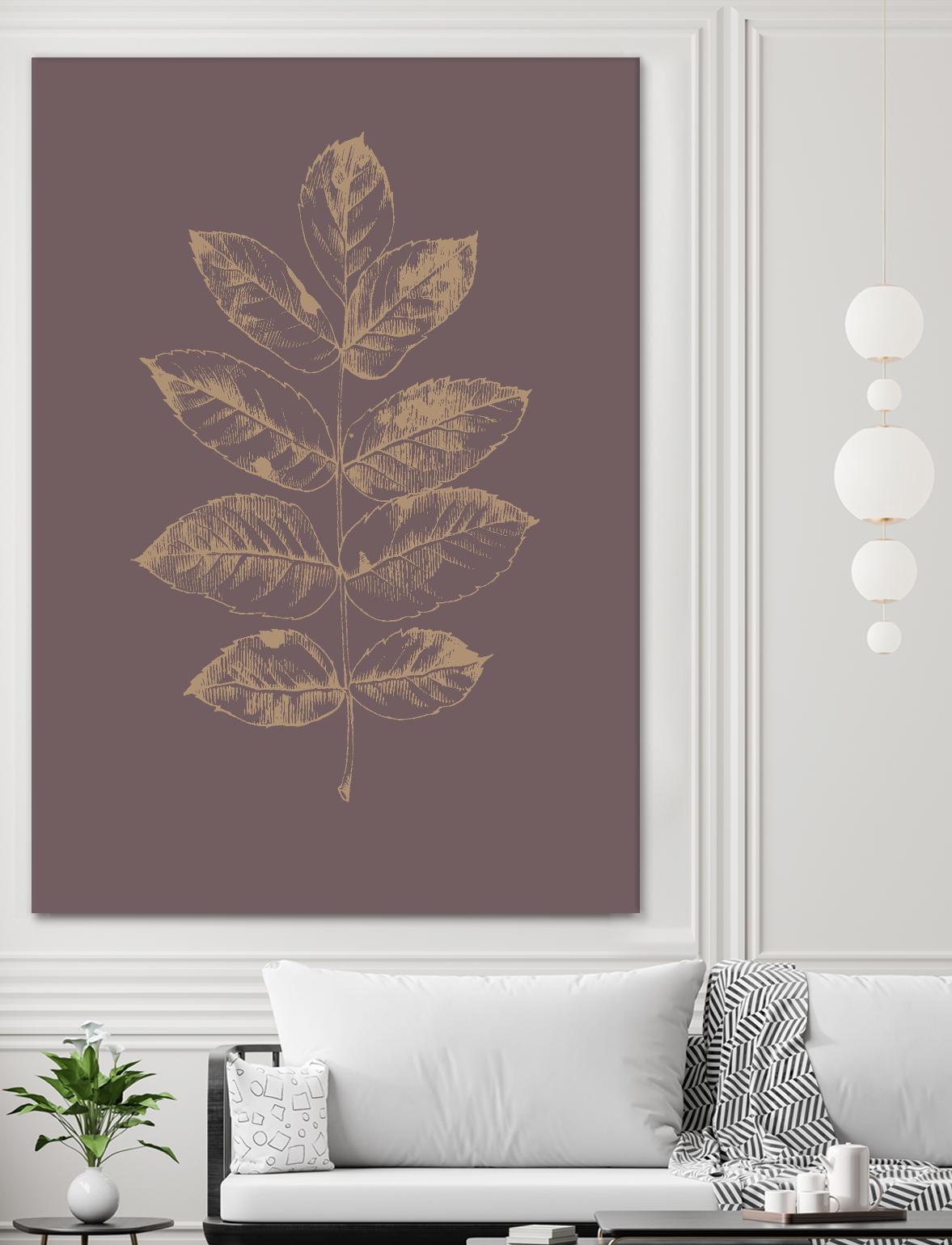 Botanica 2 by Design Fabrikken on GIANT ART - brown floral/still life, botanical, leaves, plants