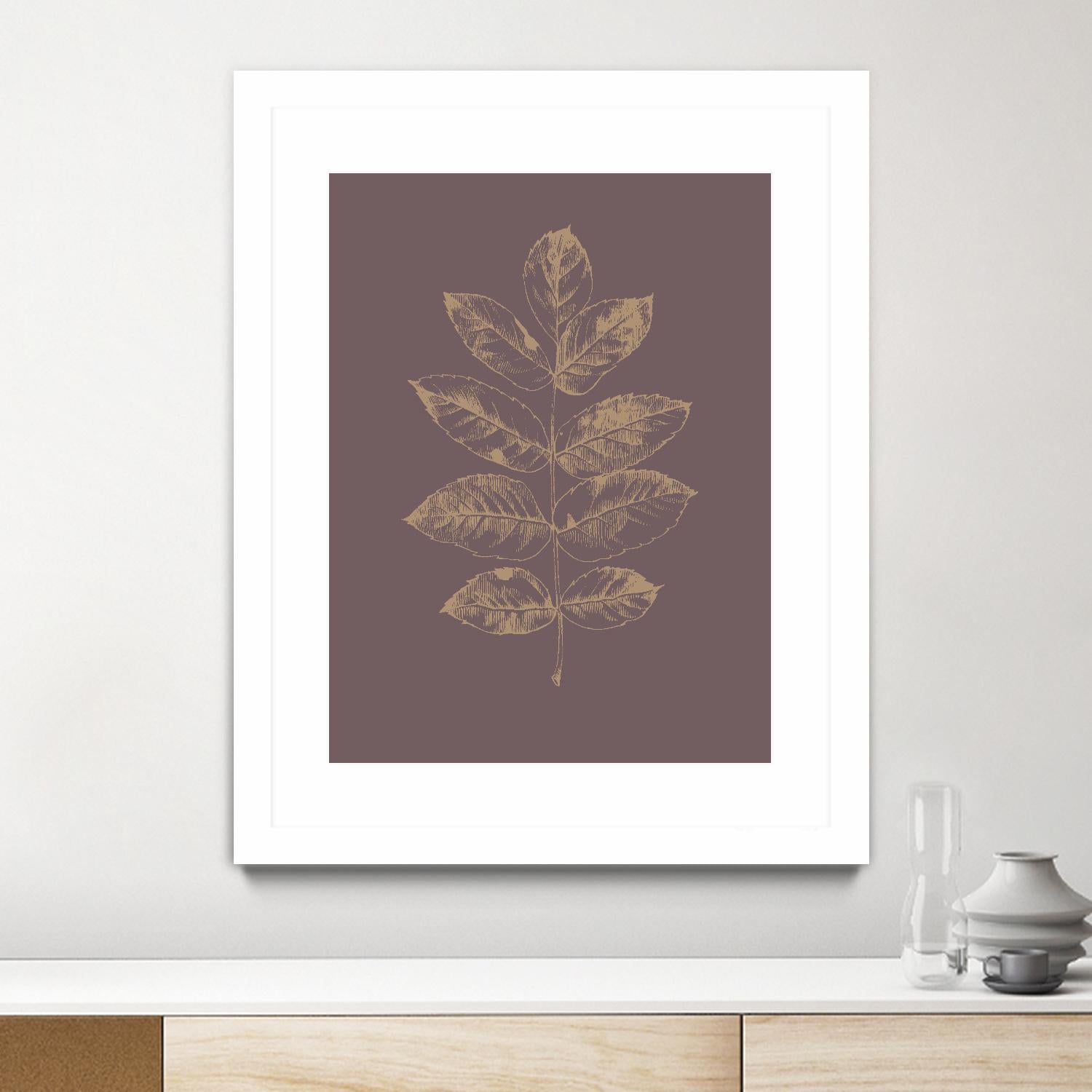 Botanica 2 by Design Fabrikken on GIANT ART - brown floral/still life, botanical, leaves, plants