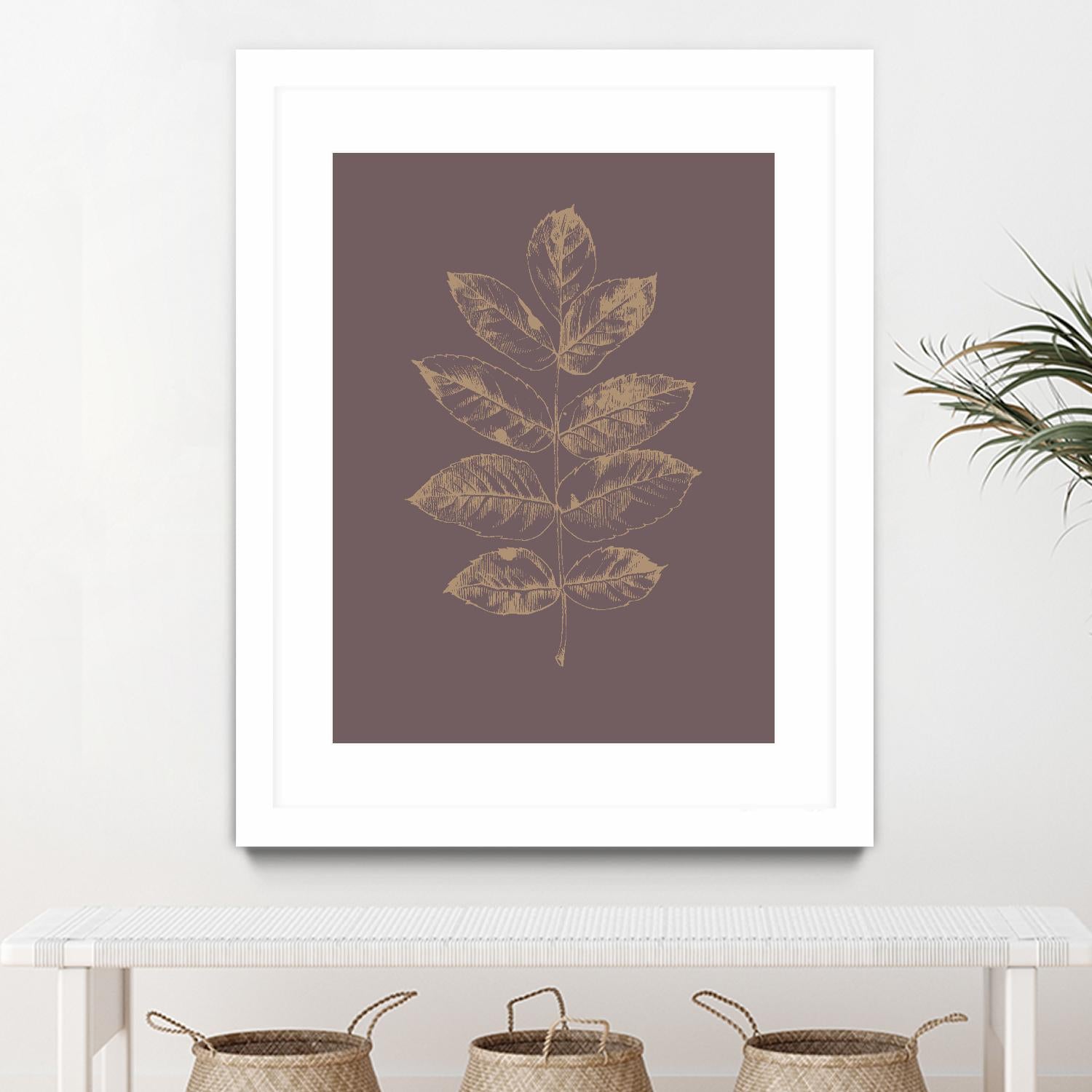 Botanica 2 by Design Fabrikken on GIANT ART - brown floral/still life, botanical, leaves, plants