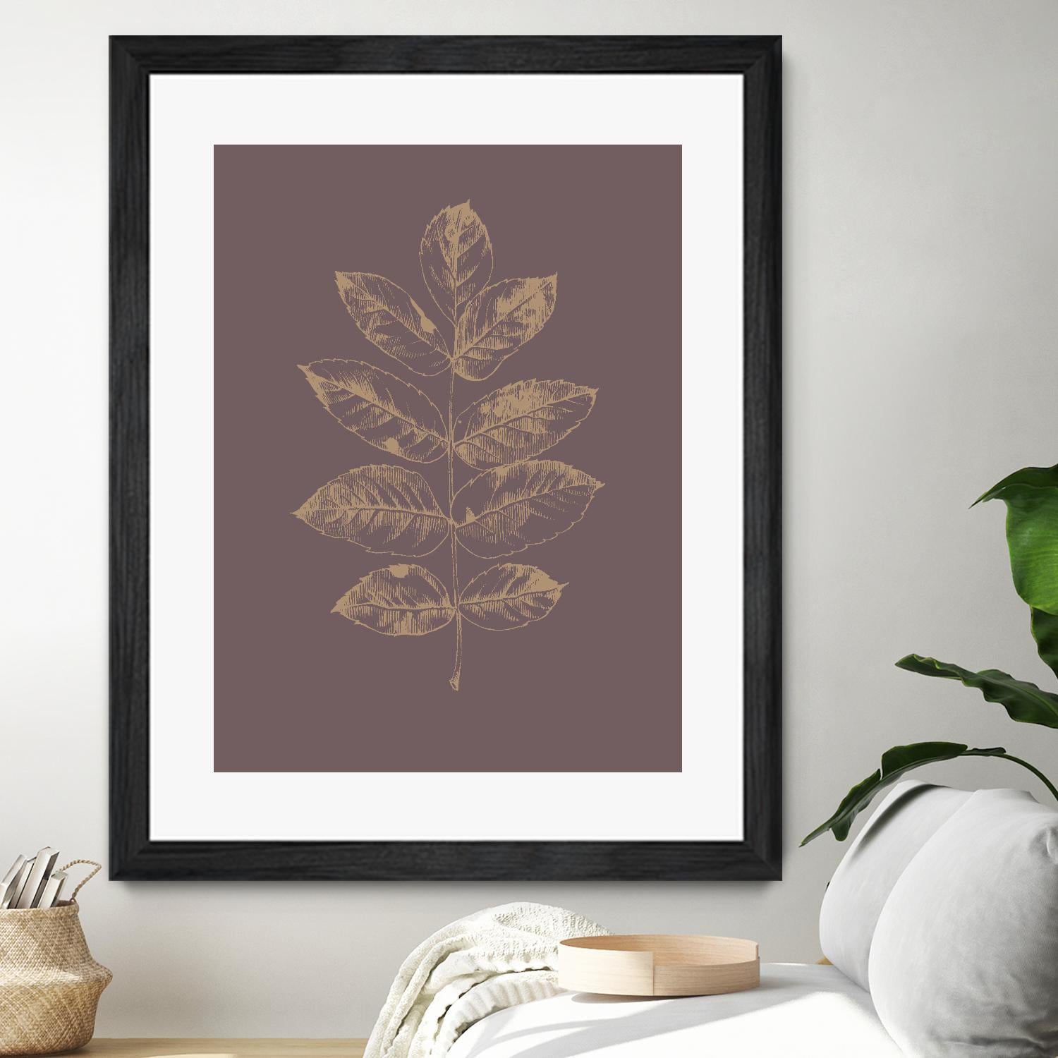 Botanica 2 by Design Fabrikken on GIANT ART - brown floral/still life, botanical, leaves, plants