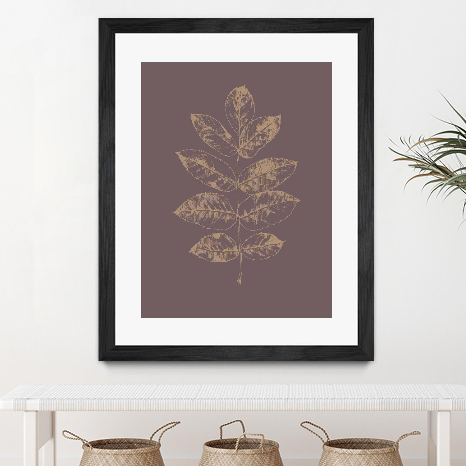 Botanica 2 by Design Fabrikken on GIANT ART - brown floral/still life, botanical, leaves, plants