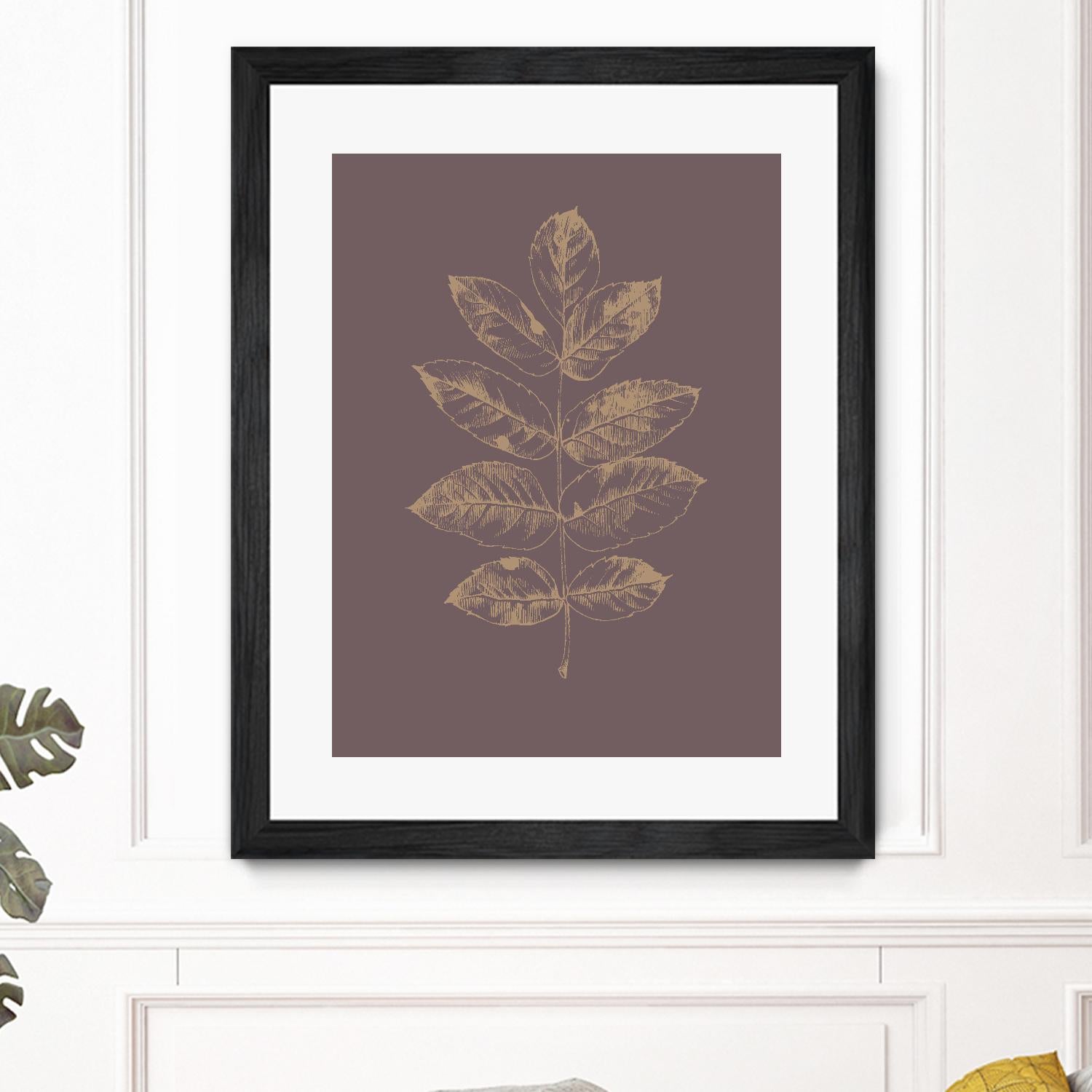 Botanica 2 by Design Fabrikken on GIANT ART - brown floral/still life, botanical, leaves, plants