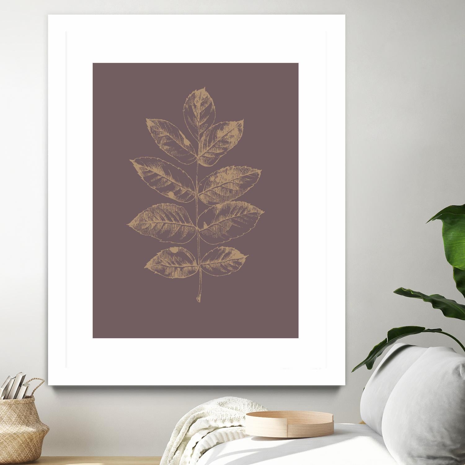 Botanica 2 by Design Fabrikken on GIANT ART - brown floral/still life, botanical, leaves, plants
