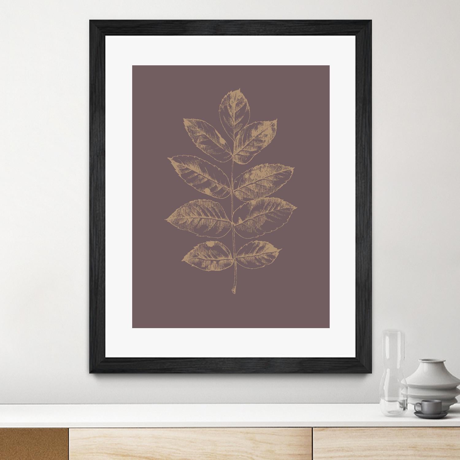 Botanica 2 by Design Fabrikken on GIANT ART - brown floral/still life, botanical, leaves, plants