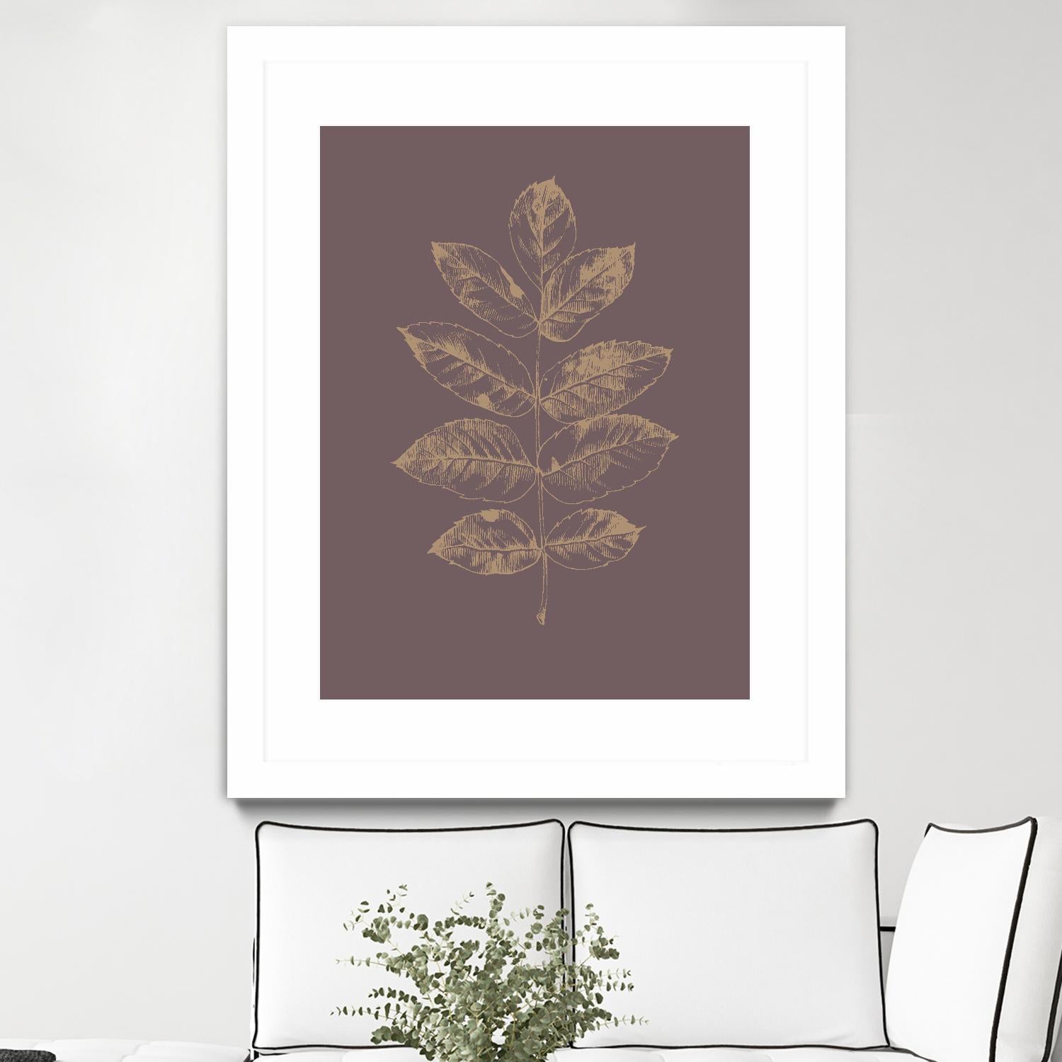 Botanica 2 by Design Fabrikken on GIANT ART - brown floral/still life, botanical, leaves, plants