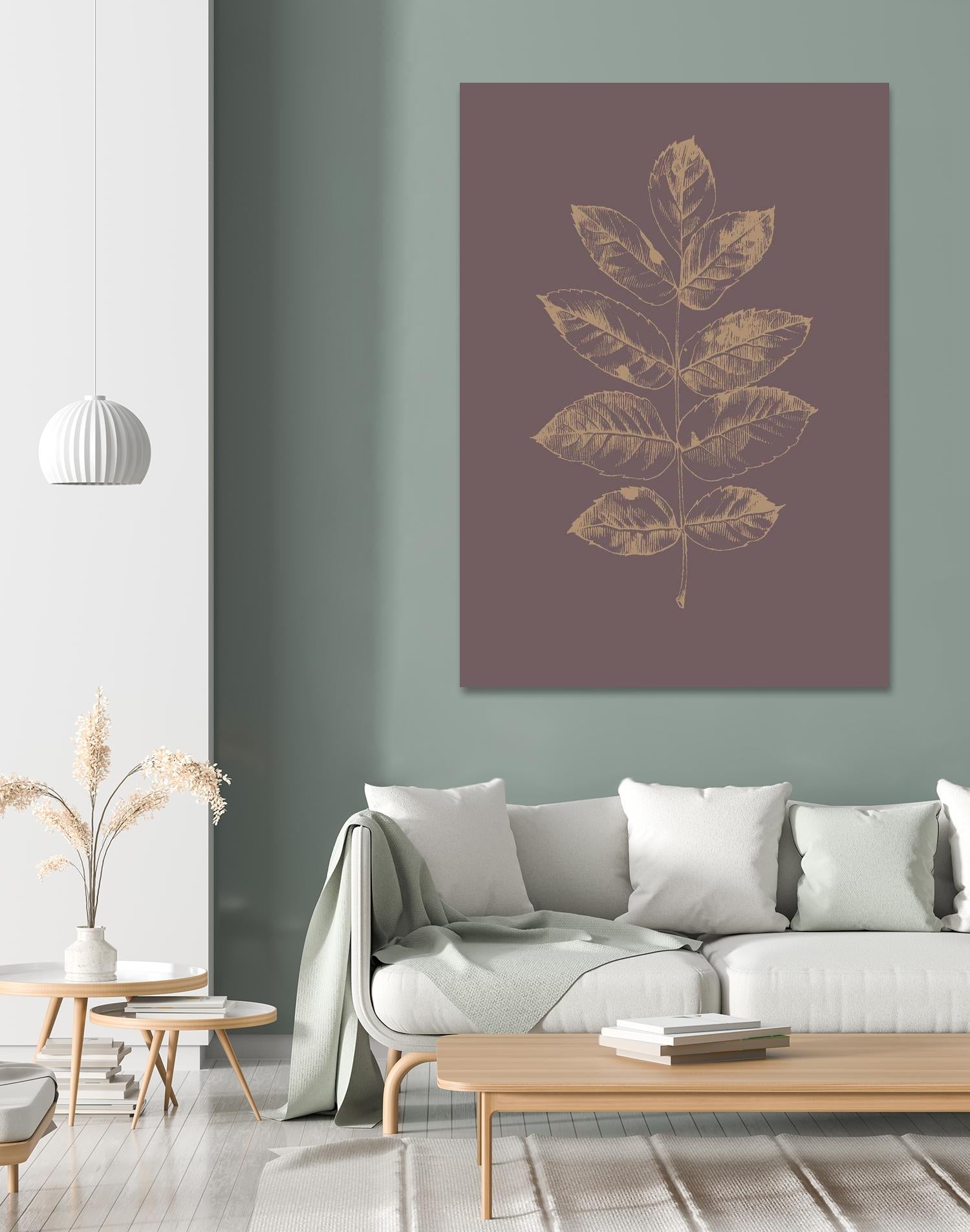 Botanica 2 by Design Fabrikken on GIANT ART - brown floral/still life, botanical, leaves, plants