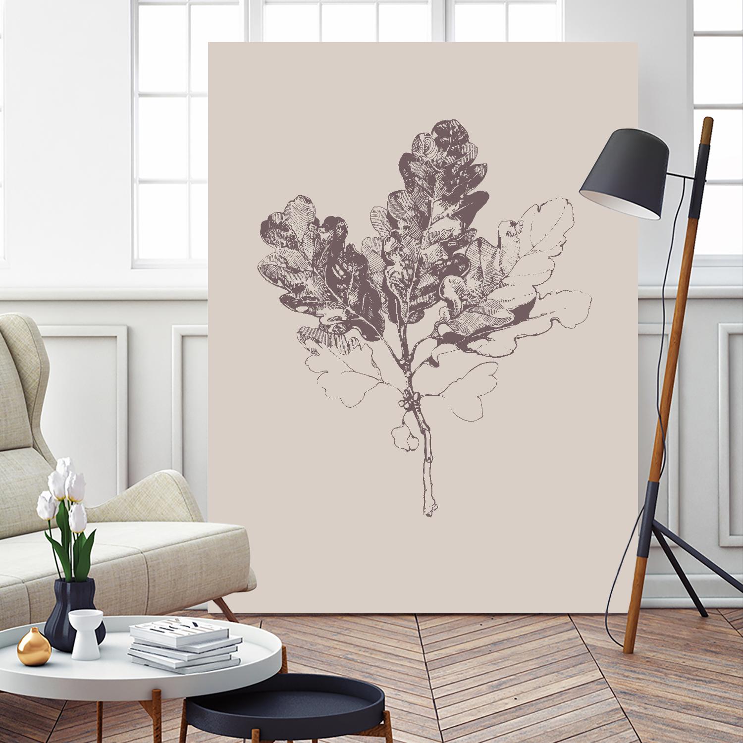 Botanica 3 by Design Fabrikken on GIANT ART - pink floral/still life, botanical, leaves