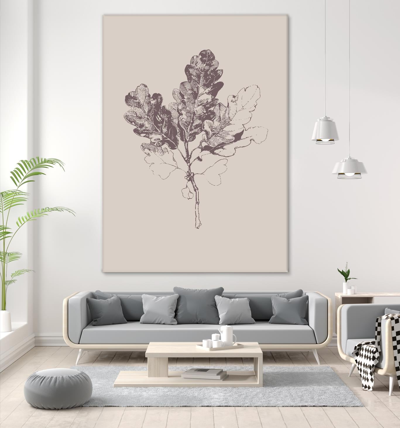 Botanica 3 by Design Fabrikken on GIANT ART - pink floral/still life, botanical, leaves