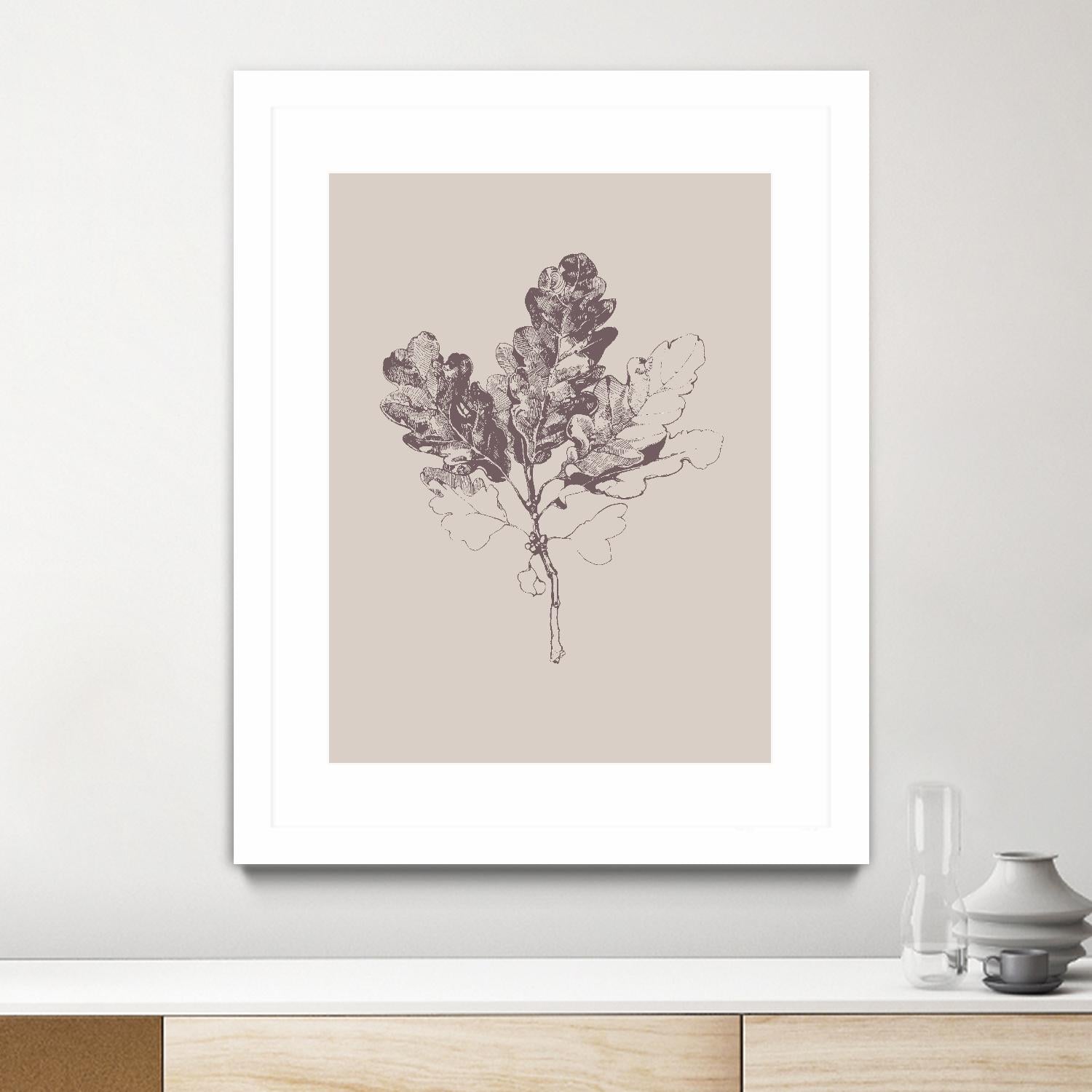 Botanica 3 by Design Fabrikken on GIANT ART - pink floral/still life, botanical, leaves
