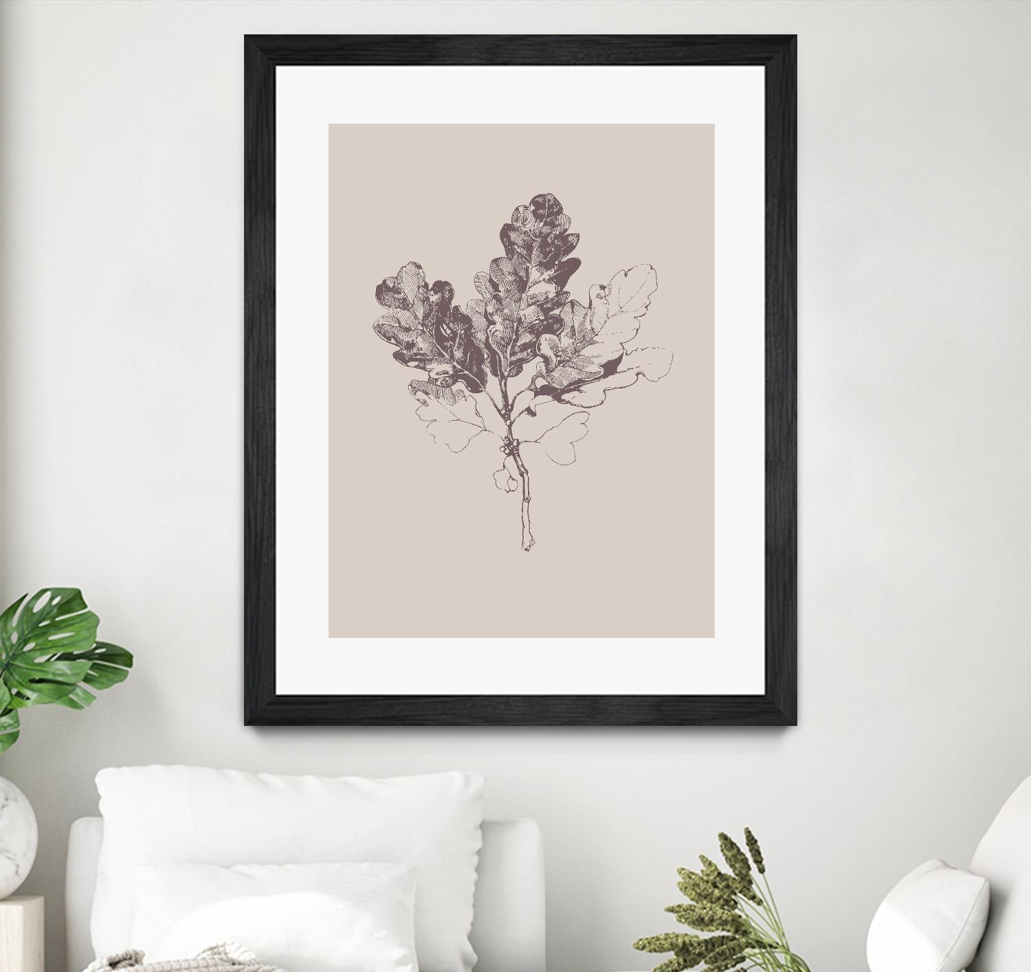 Botanica 3 by Design Fabrikken on GIANT ART - pink floral/still life, botanical, leaves