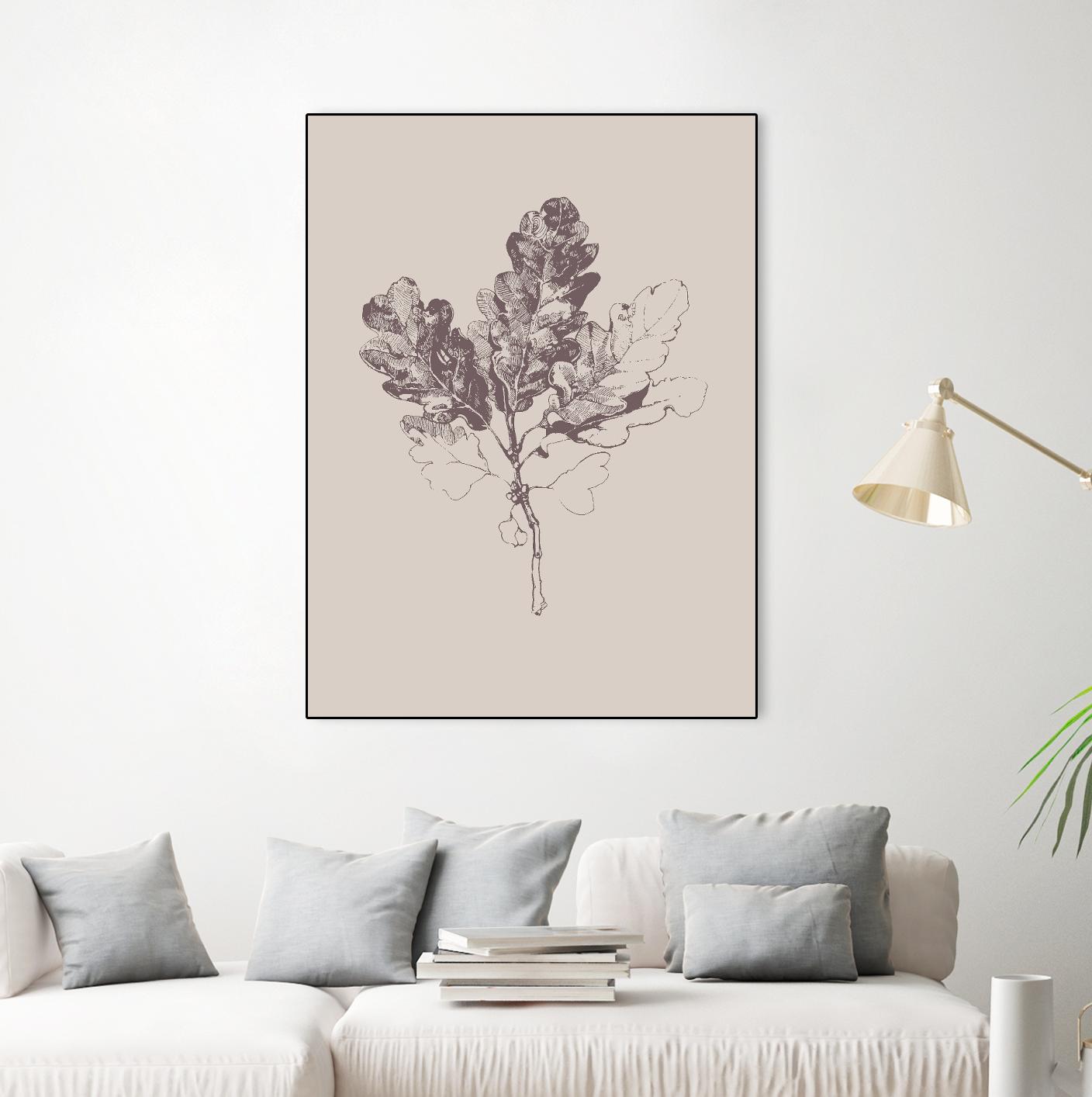 Botanica 3 by Design Fabrikken on GIANT ART - pink floral/still life, botanical, leaves