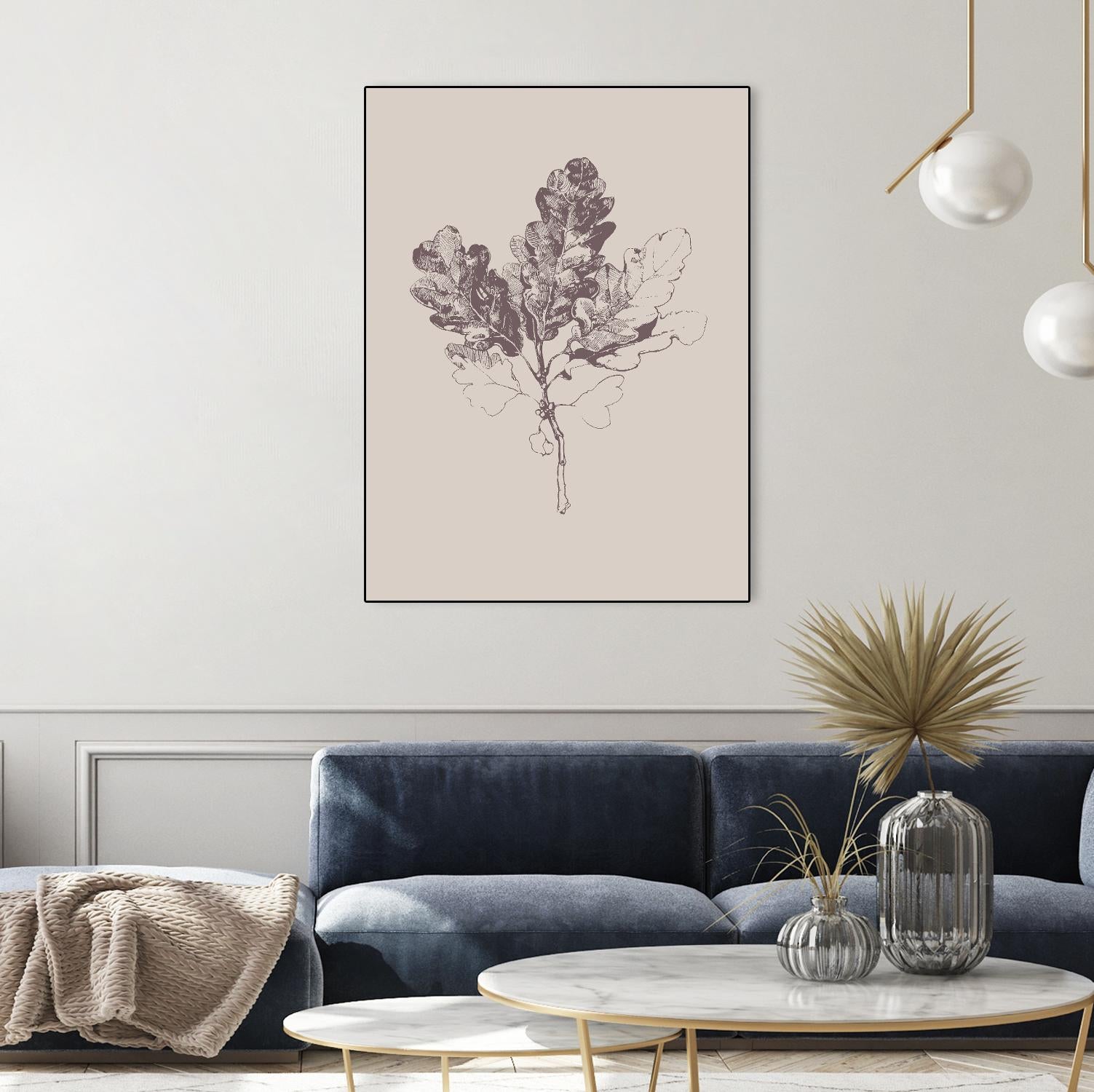 Botanica 3 by Design Fabrikken on GIANT ART - pink floral/still life, botanical, leaves