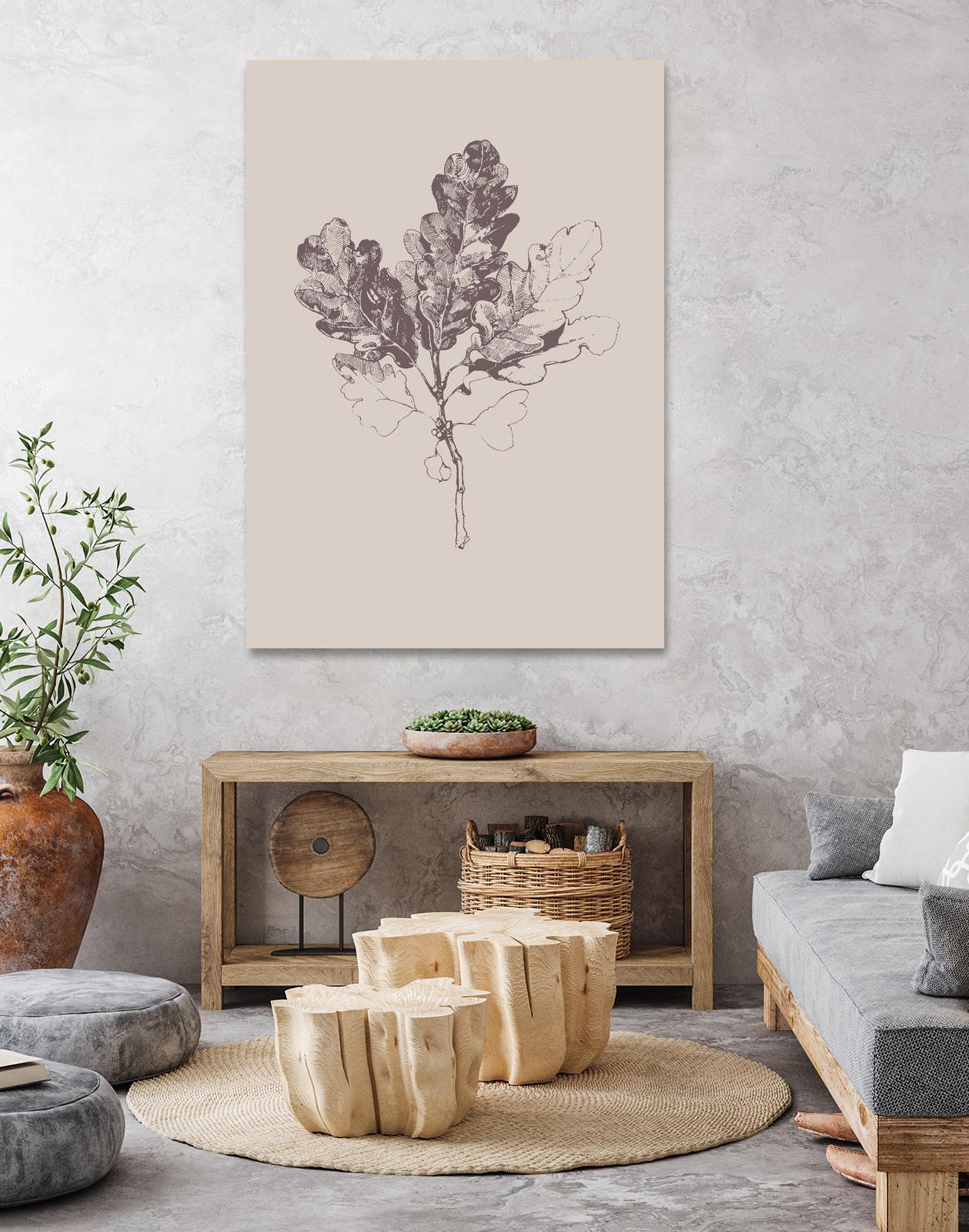 Botanica 3 by Design Fabrikken on GIANT ART - pink floral/still life, botanical, leaves