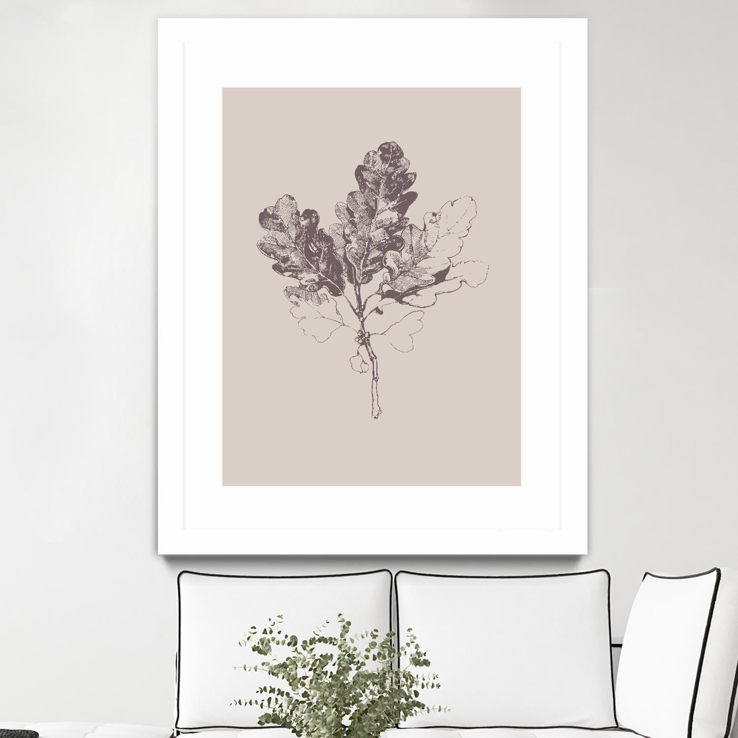 Botanica 3 by Design Fabrikken on GIANT ART - pink floral/still life, botanical, leaves