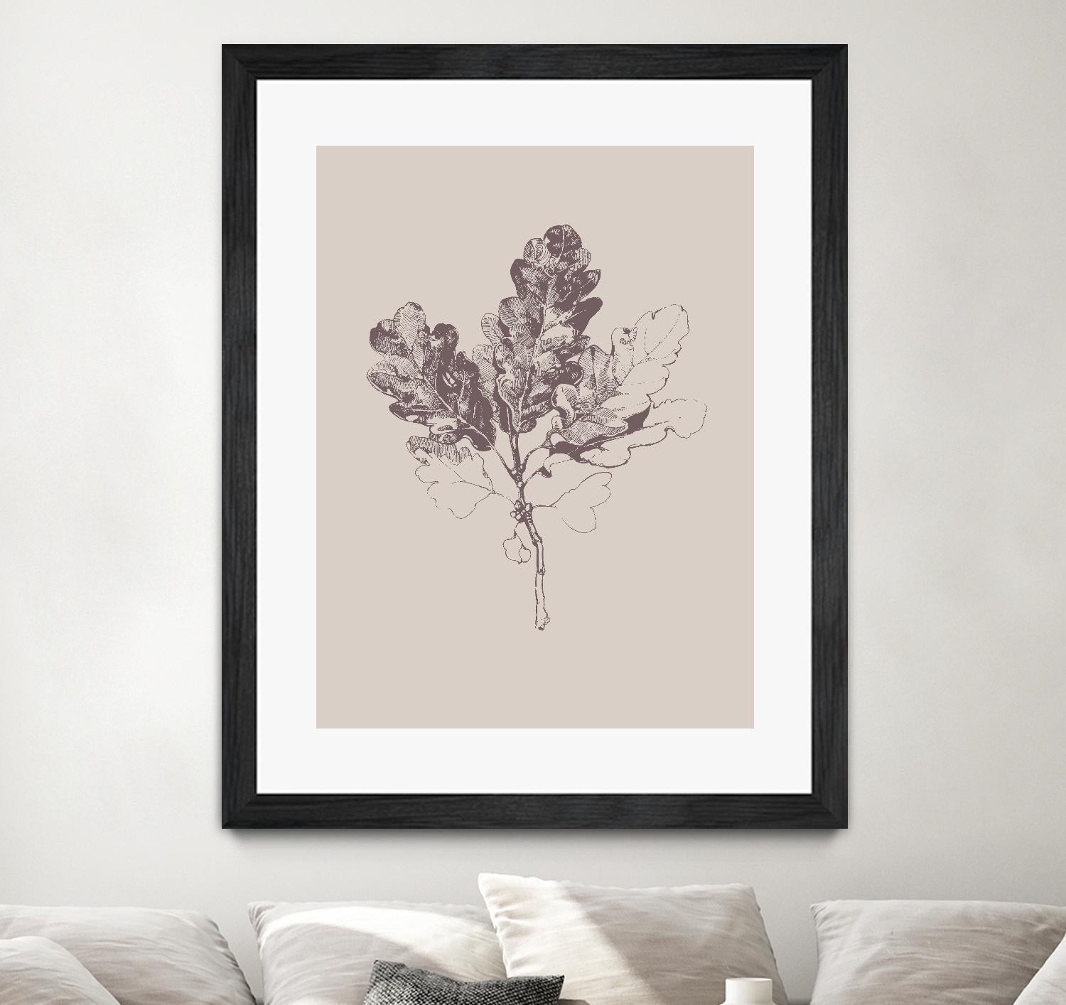 Botanica 3 by Design Fabrikken on GIANT ART - pink floral/still life, botanical, leaves
